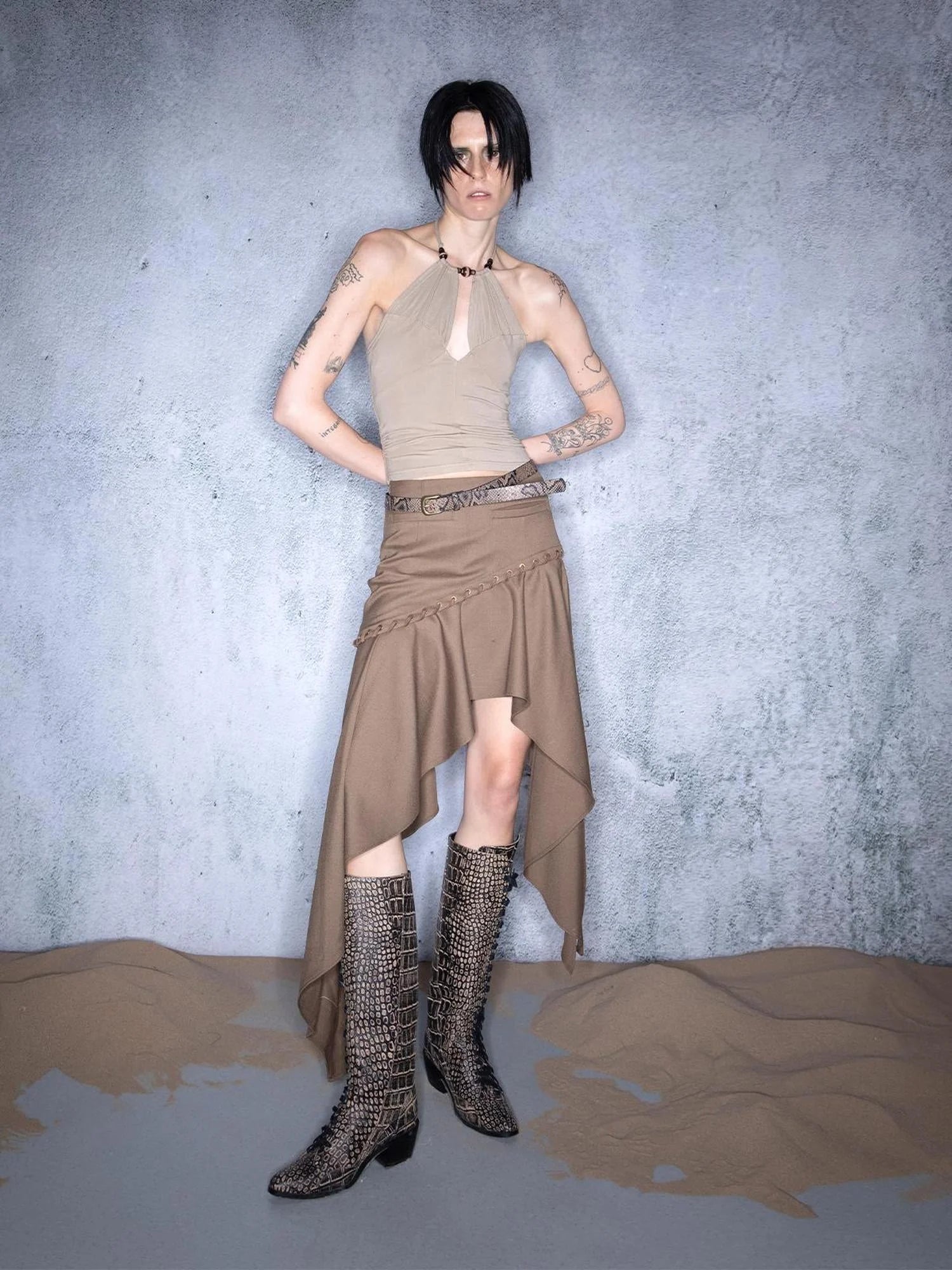 Heartwild Flash Beaded Modal Halter Top