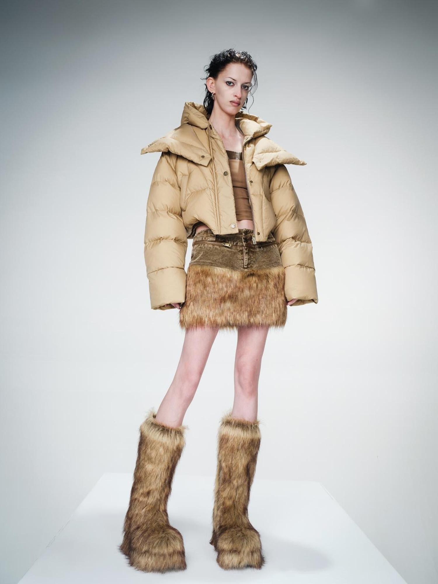 UpdateNN NORTH NODE Hermit Eco Fur Knee High Boots