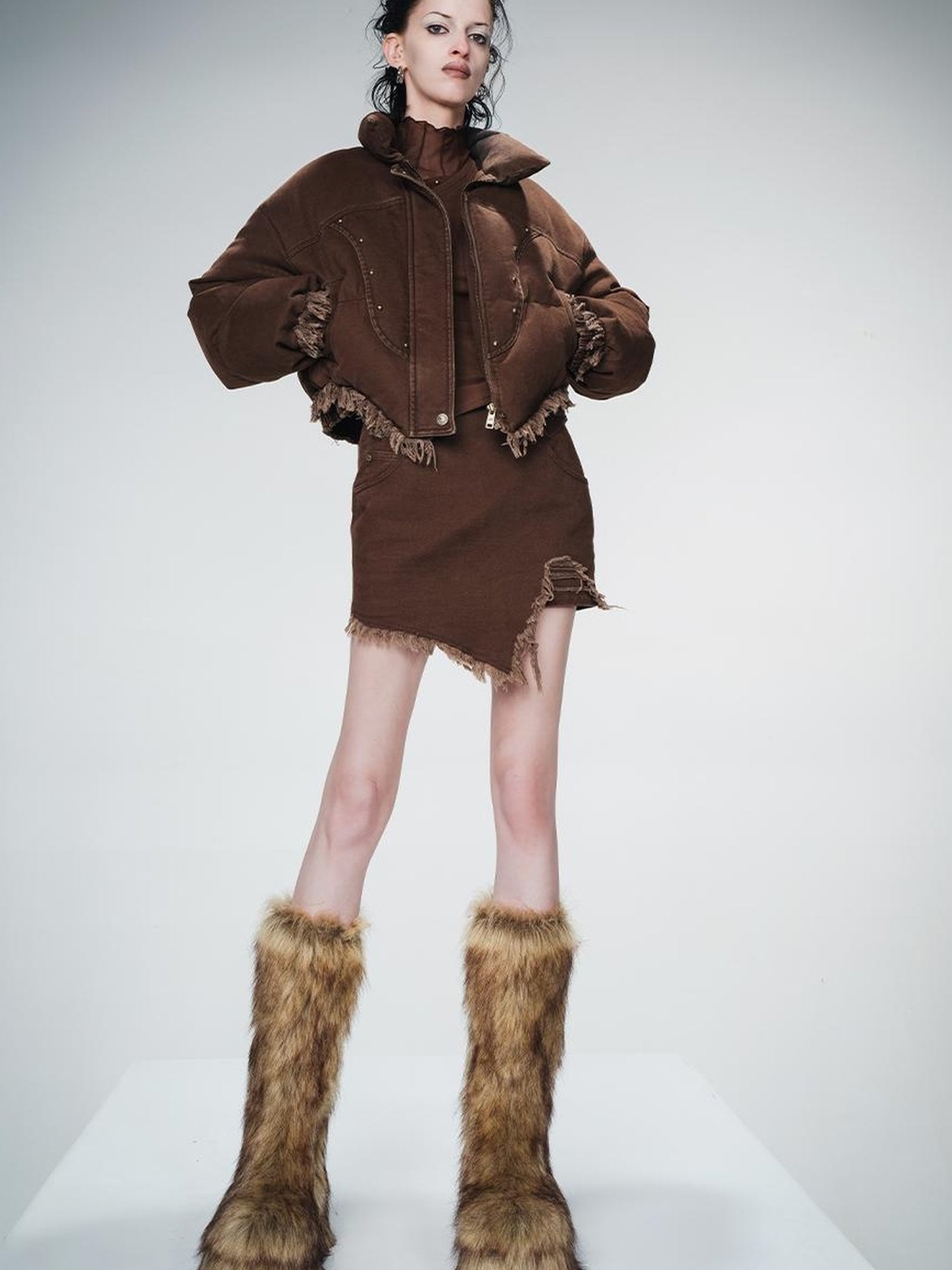 UpdateNN NORTH NODE Hermit Eco Fur Knee High Boots