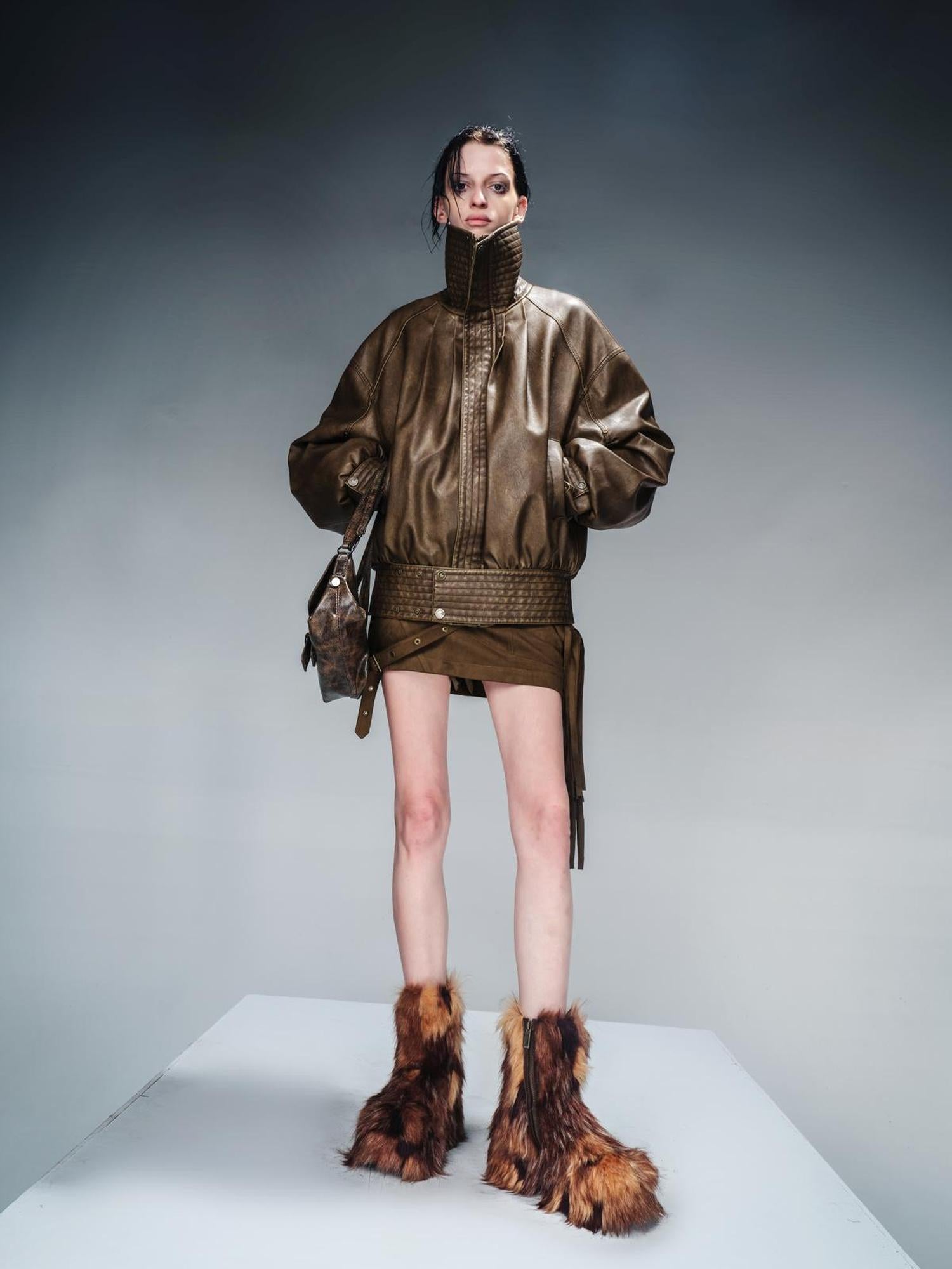 NN NORTH NODE High Priest Platform Shearling Boots