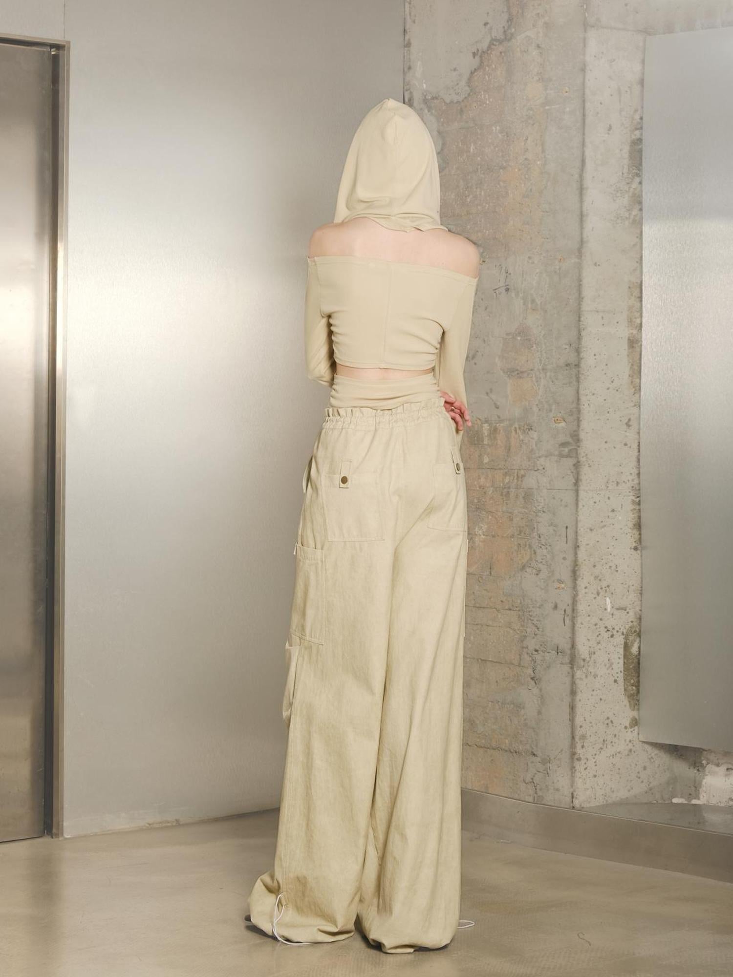 UpdateNN NORTH NODE High Quality Drawstring Parachute Pants