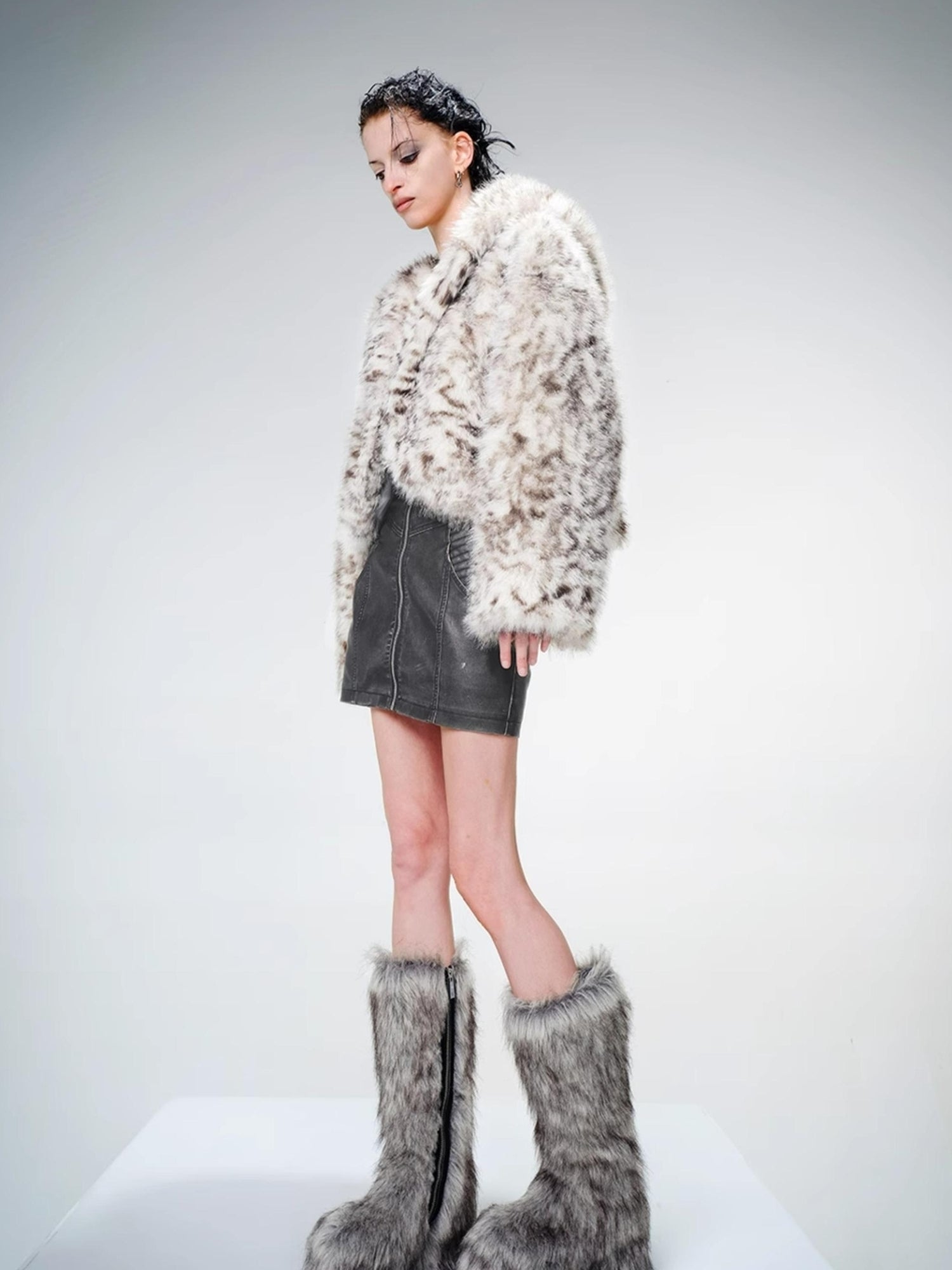 UpdateNN NORTH NODE Hooded Plush Fleece Jacket With Crystal Velvet Lining
