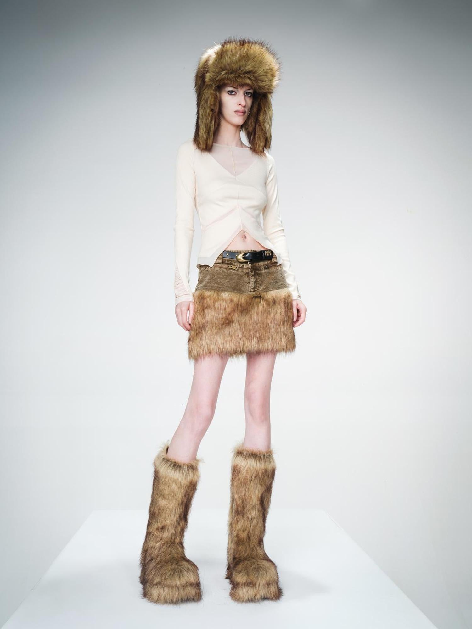 UpdateNN NORTH NODE Mesh Panel Knit Top With Color Block Design