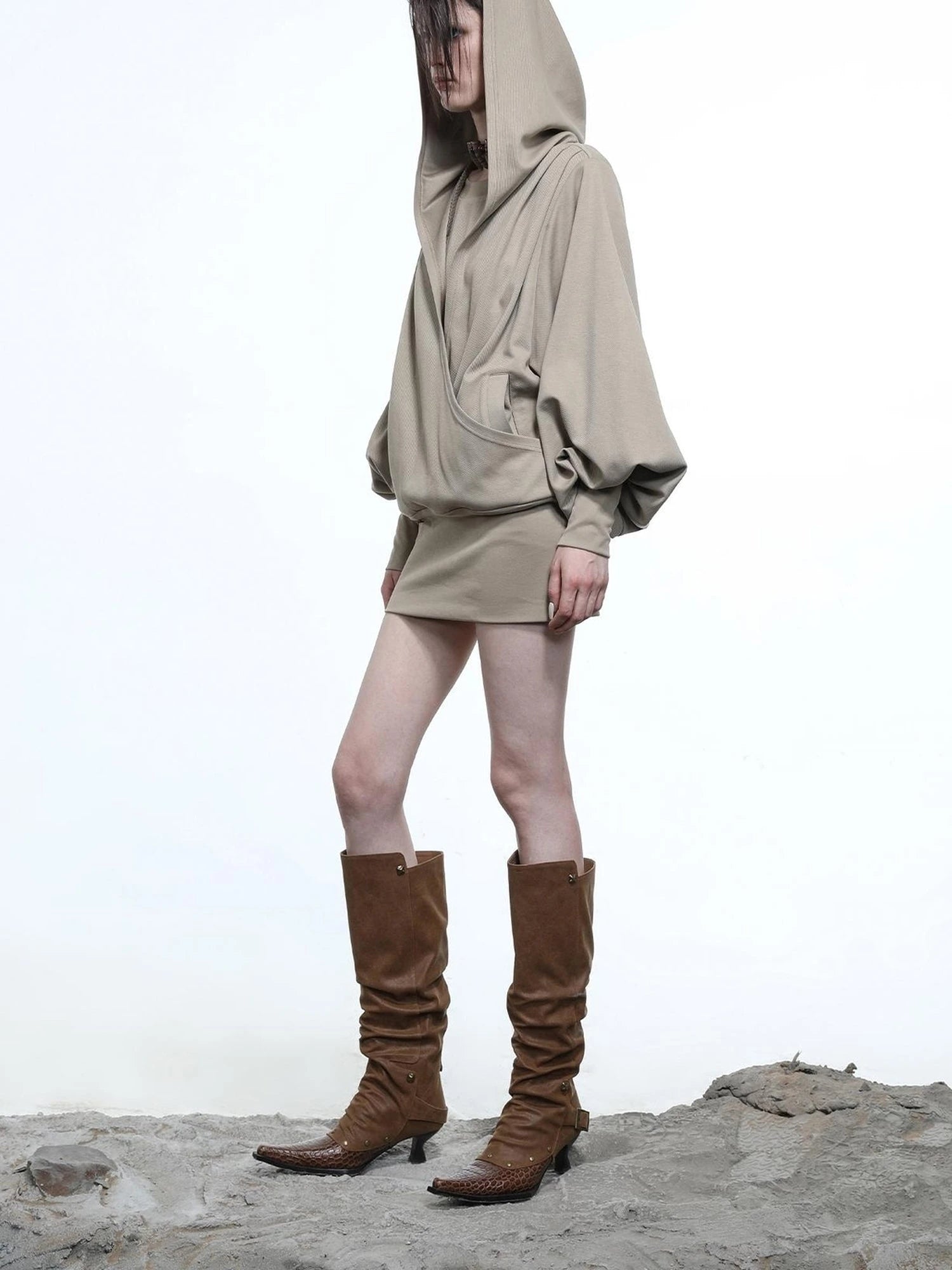 Moon Priestess Stacked Heel Boots