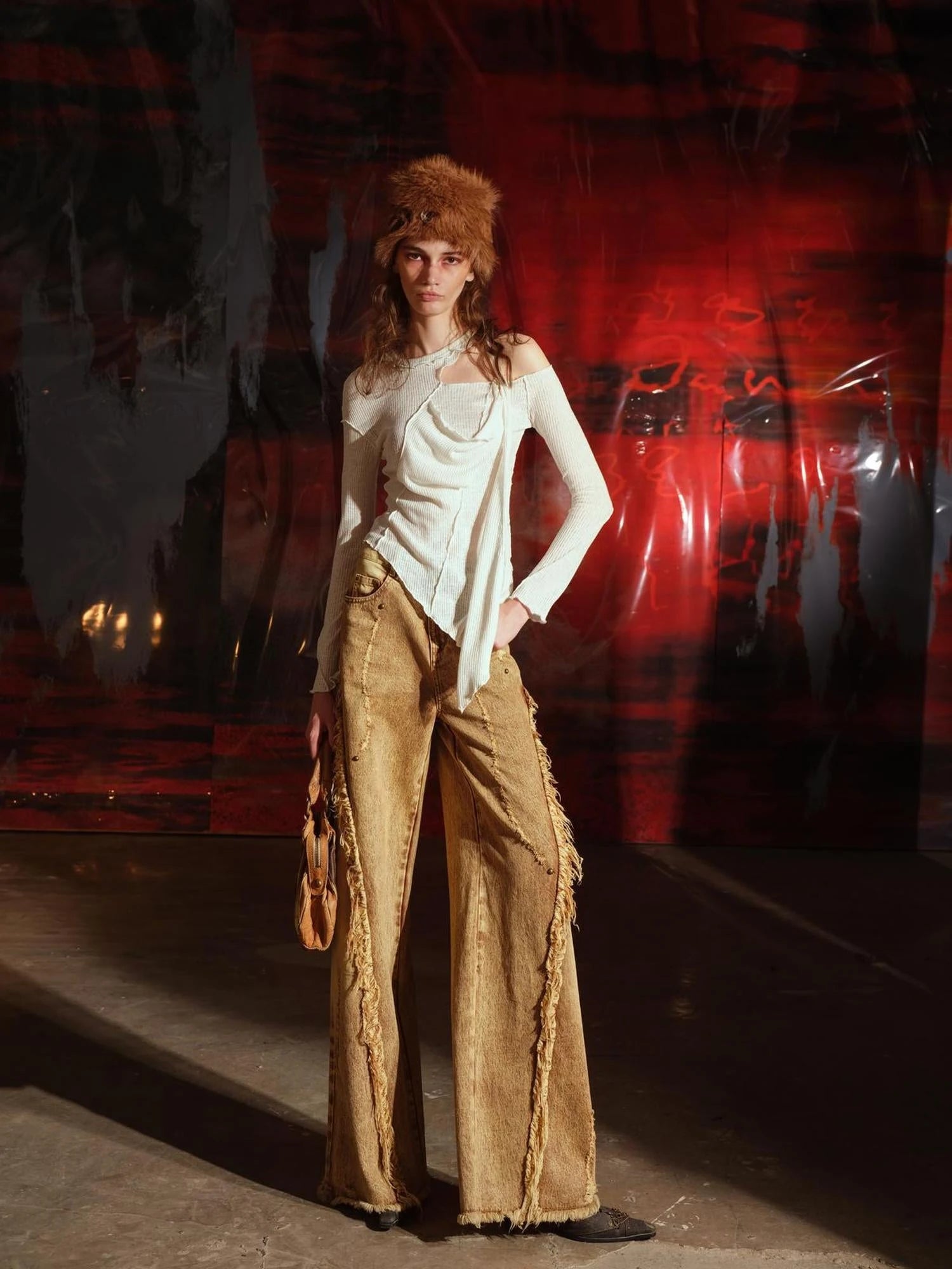 Off Shoulder Asymmetrical Top