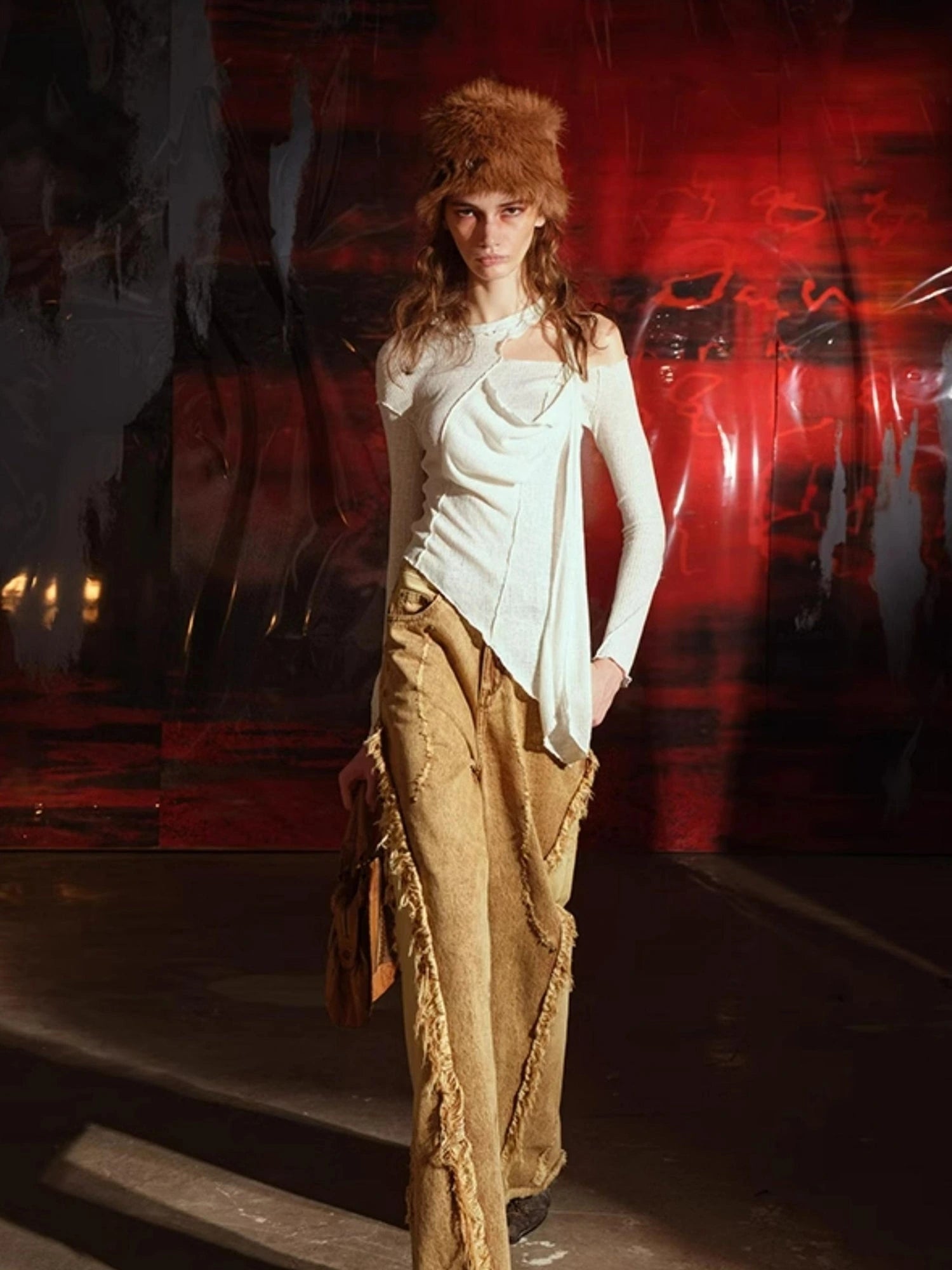 Off Shoulder Asymmetrical Top