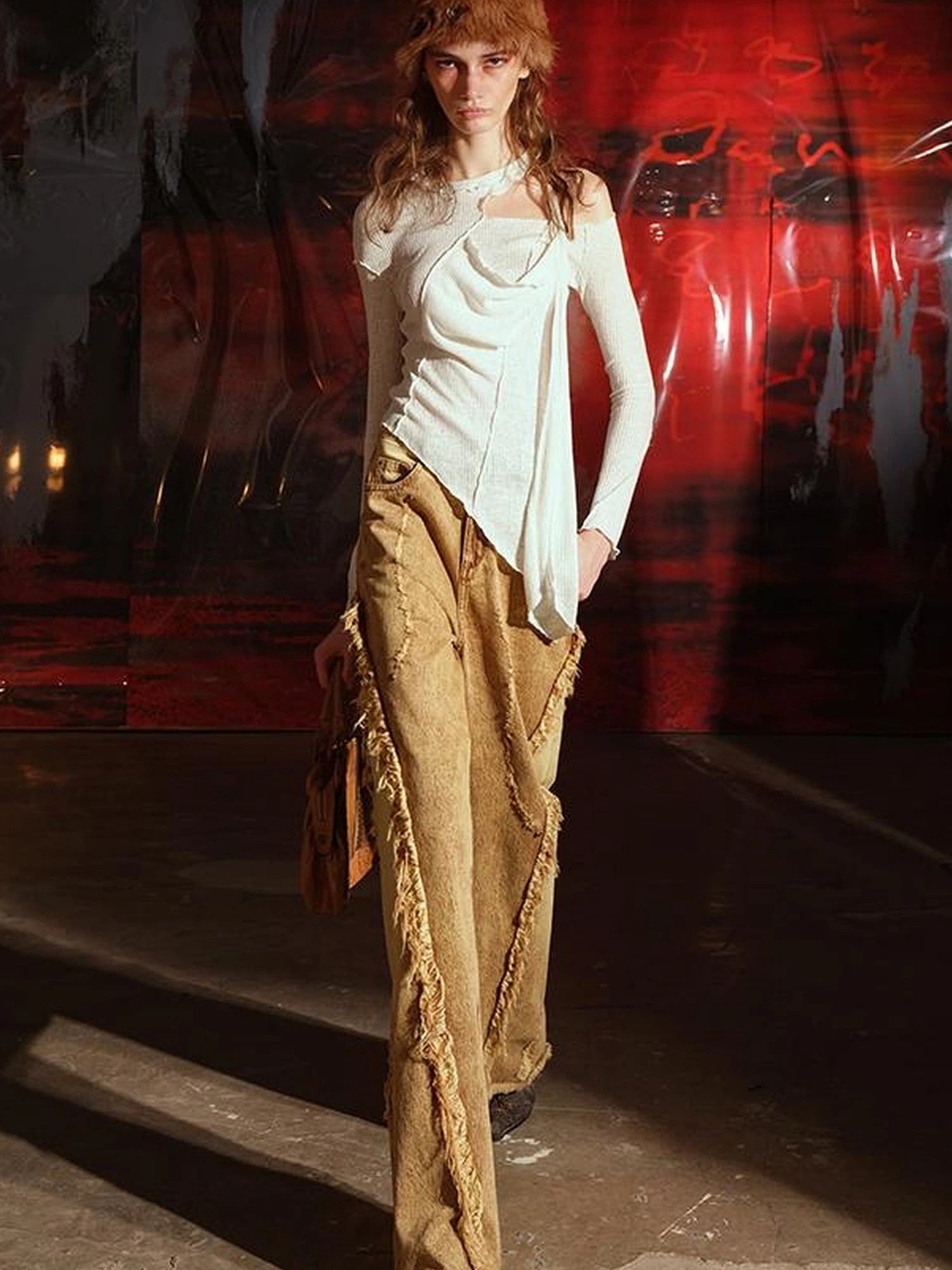 Off Shoulder Asymmetrical Top