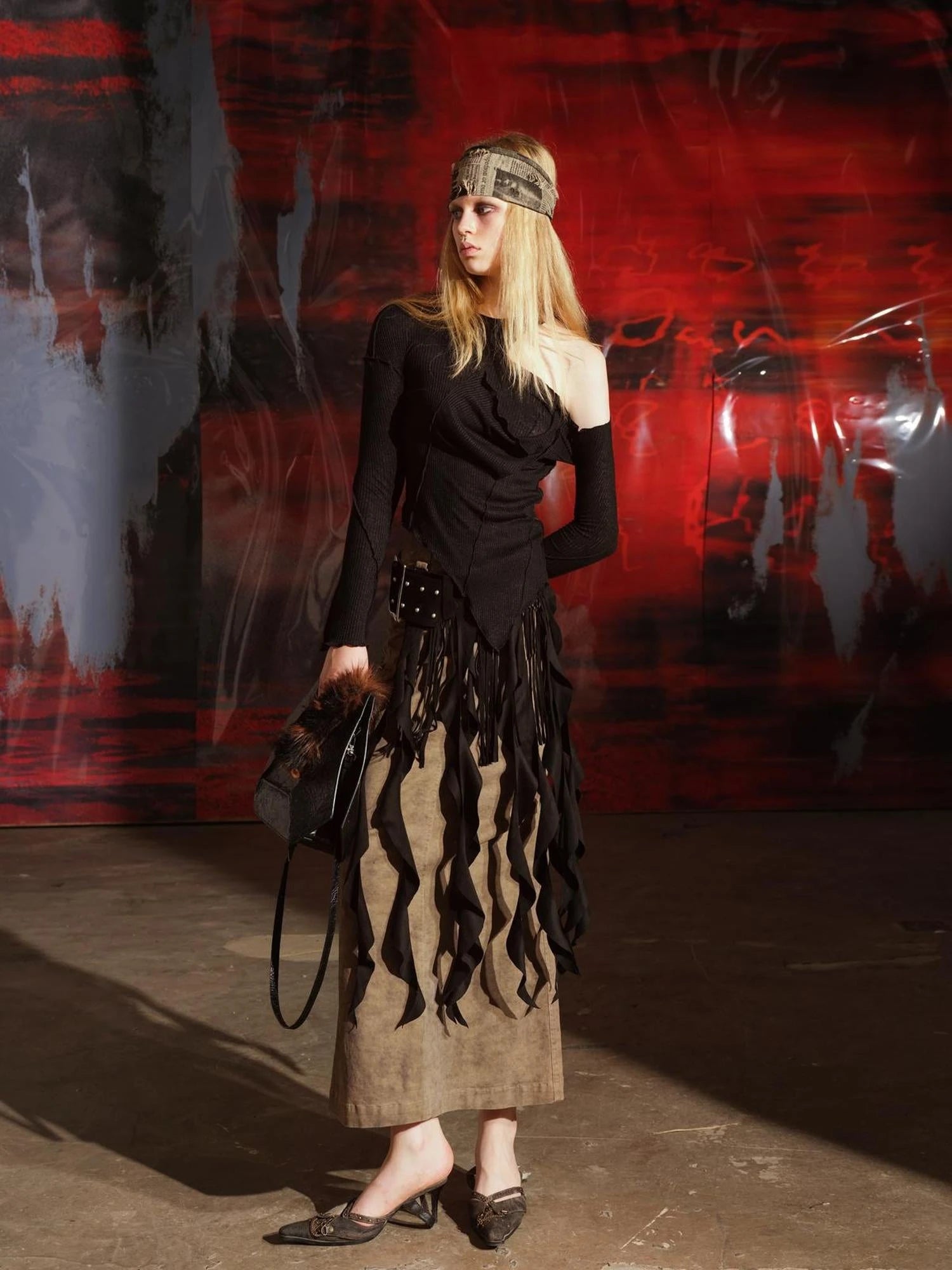 Off Shoulder Asymmetrical Top