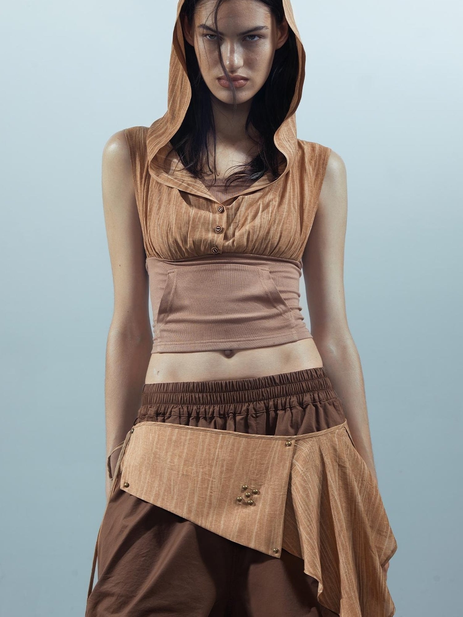 UpdateNN NORTH NODE Parachute Pants With Detachable Skirt