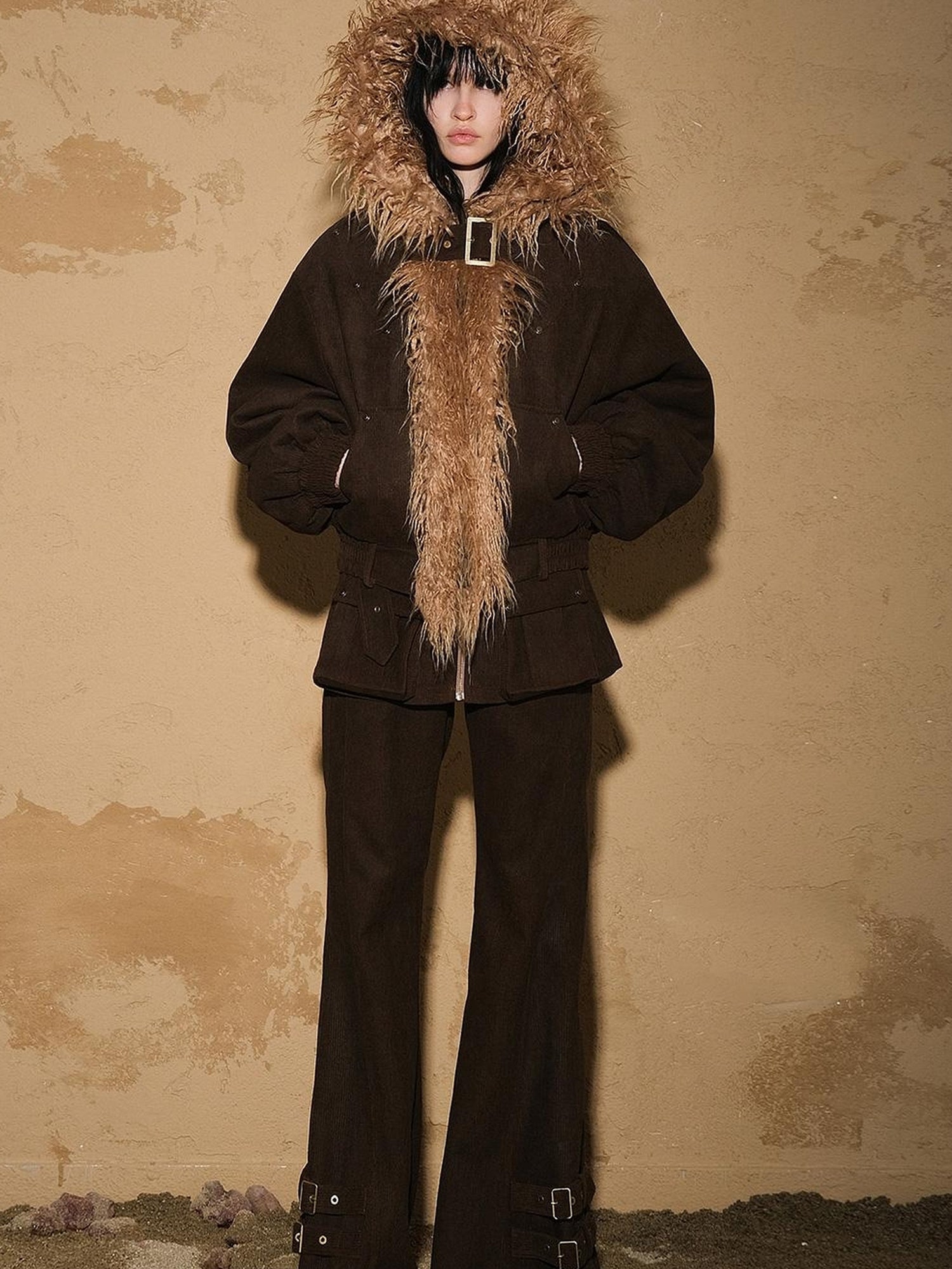UpdateNN NORTH NODE Patchwork Quilted Short Puffer Jacket