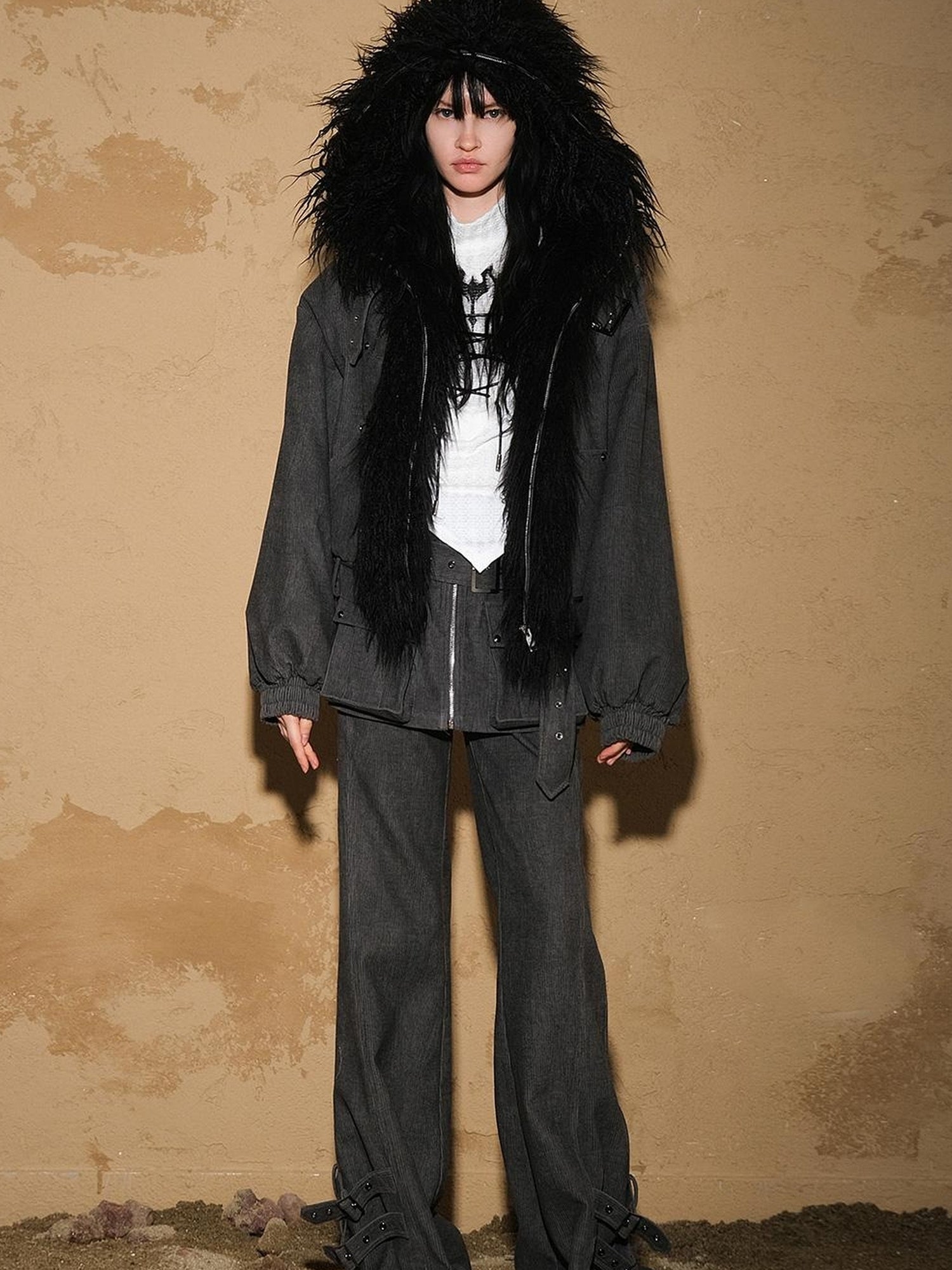 UpdateNN NORTH NODE Patchwork Quilted Short Puffer Jacket