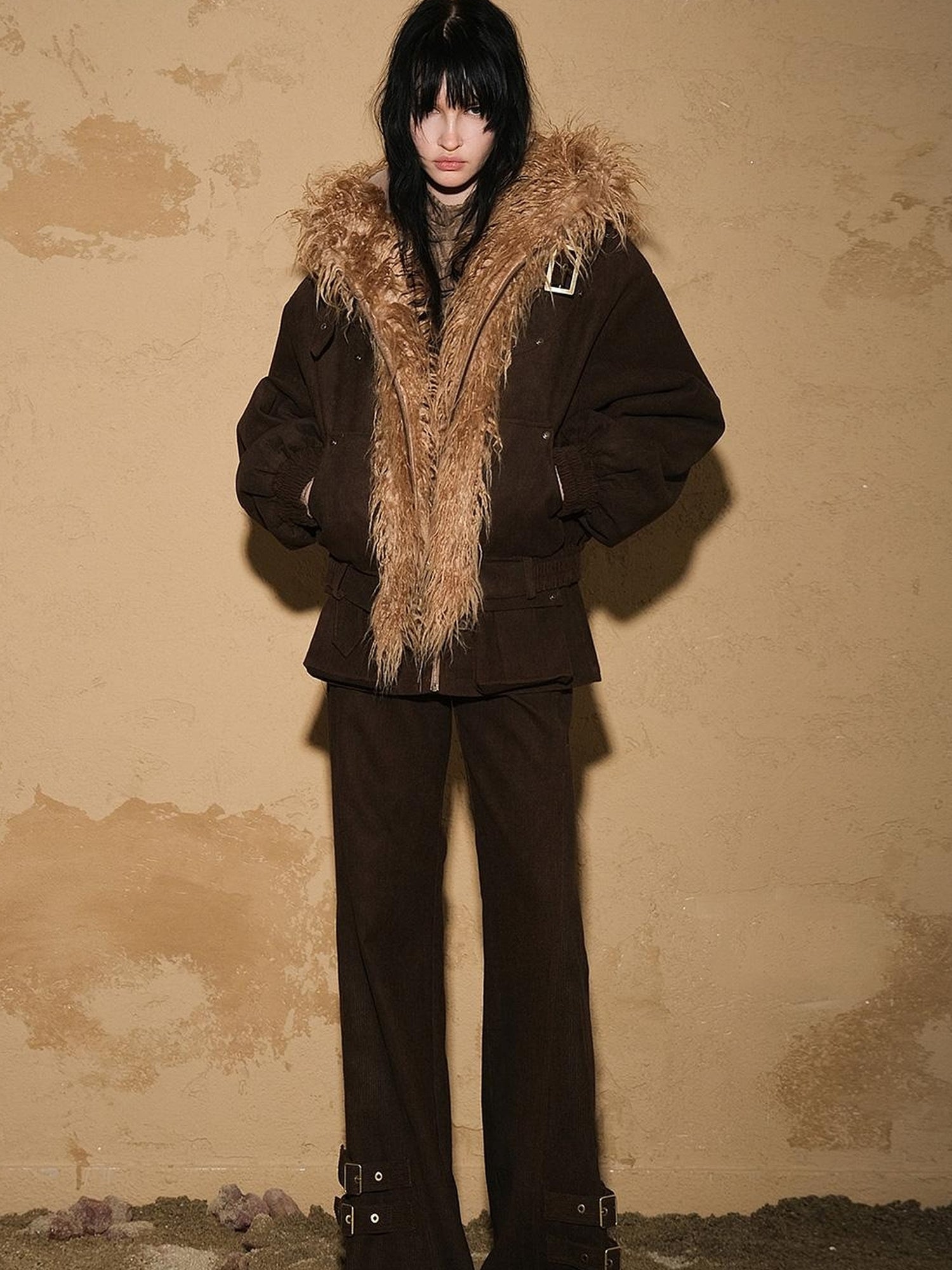 UpdateNN NORTH NODE Patchwork Quilted Short Puffer Jacket