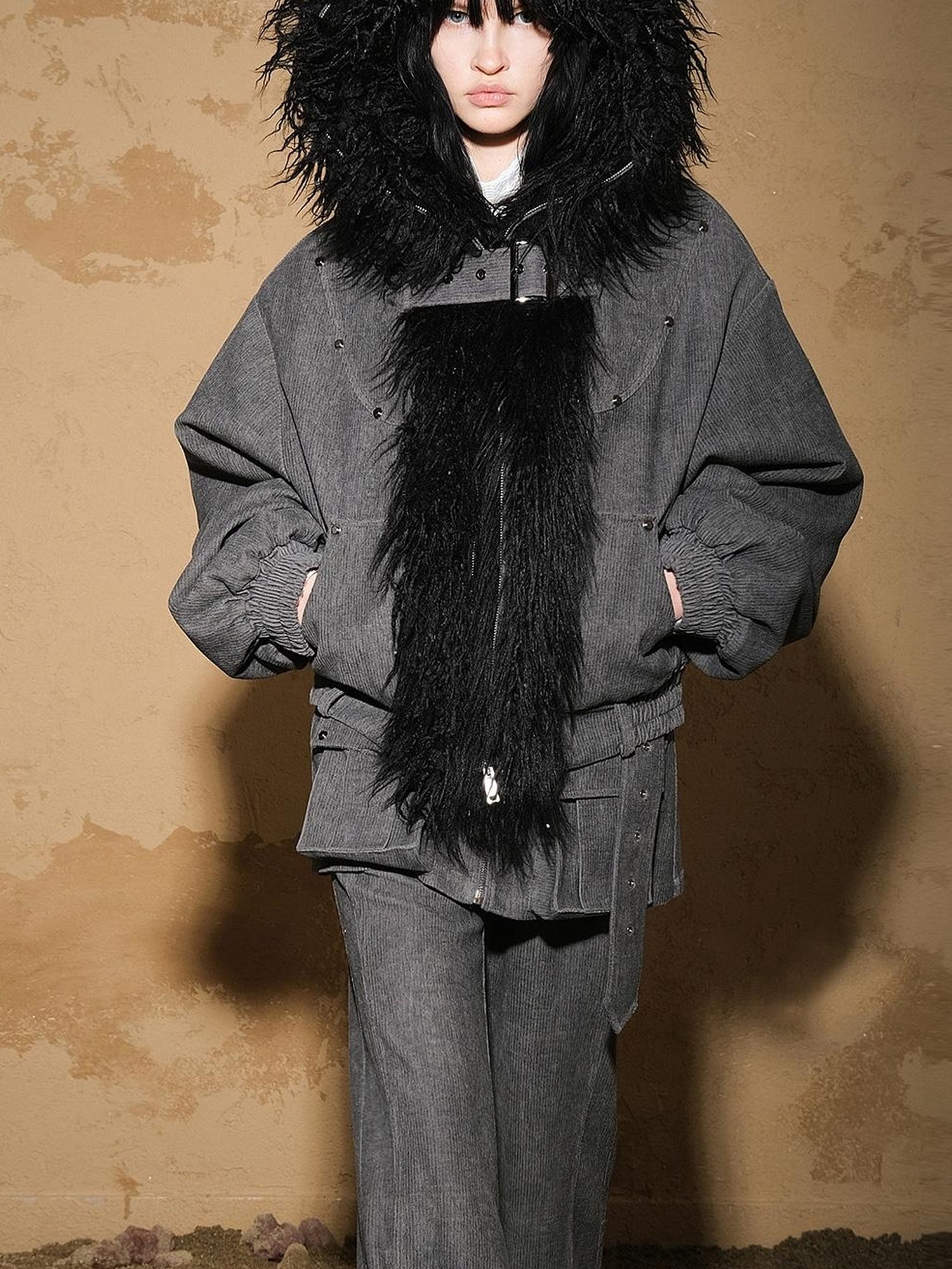 UpdateNN NORTH NODE Patchwork Quilted Short Puffer Jacket