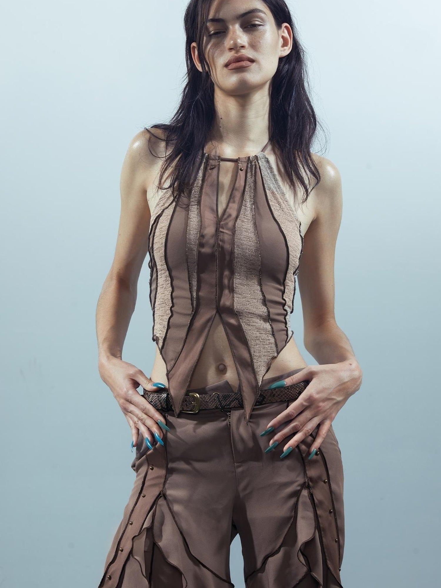 UpdateNN NORTH NODE Piscean Loom Ethereal Threads Cracked Mirage Vest