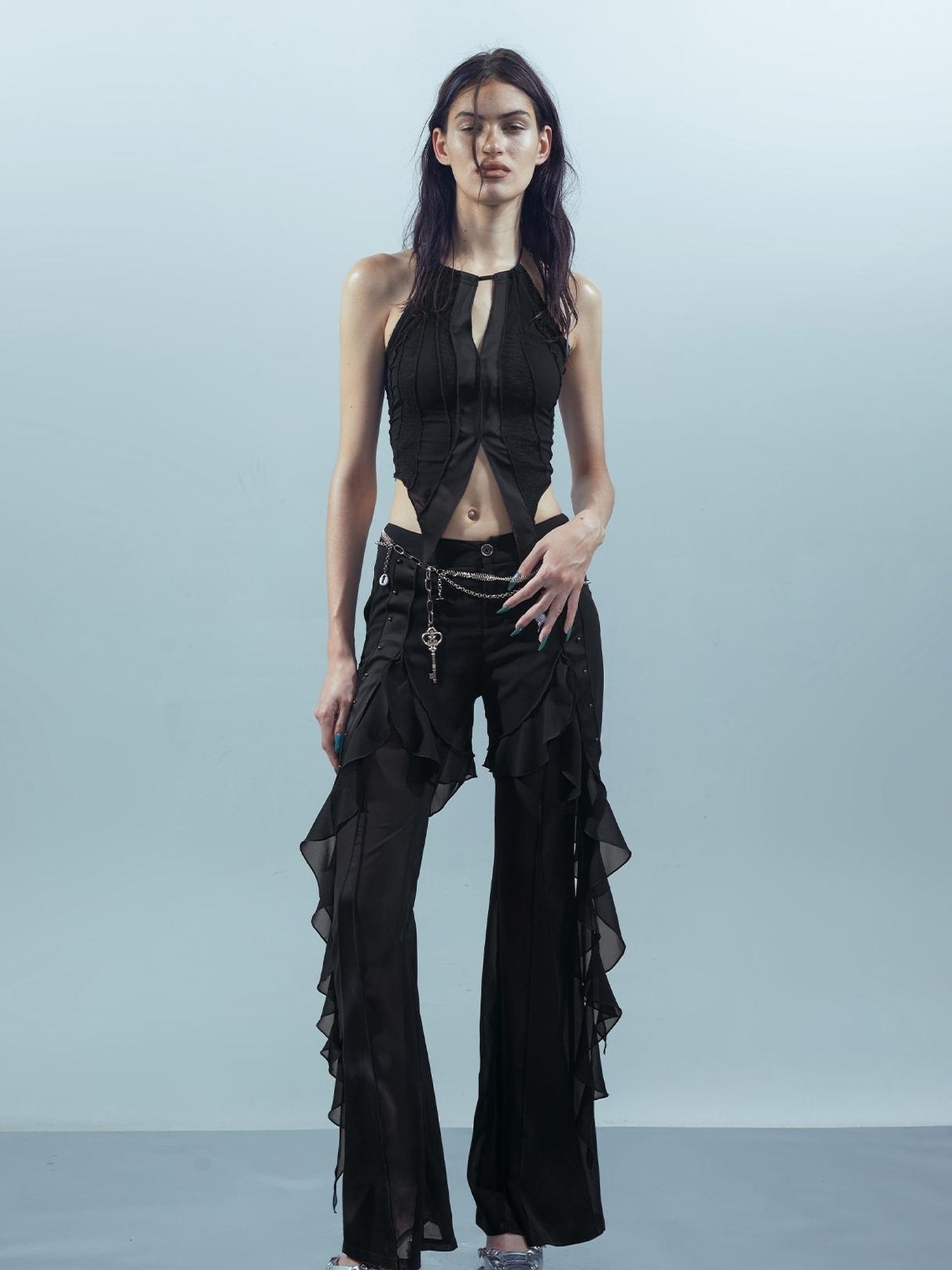 UpdateNN NORTH NODE Piscean Loom Ethereal Threads Cracked Mirage Vest