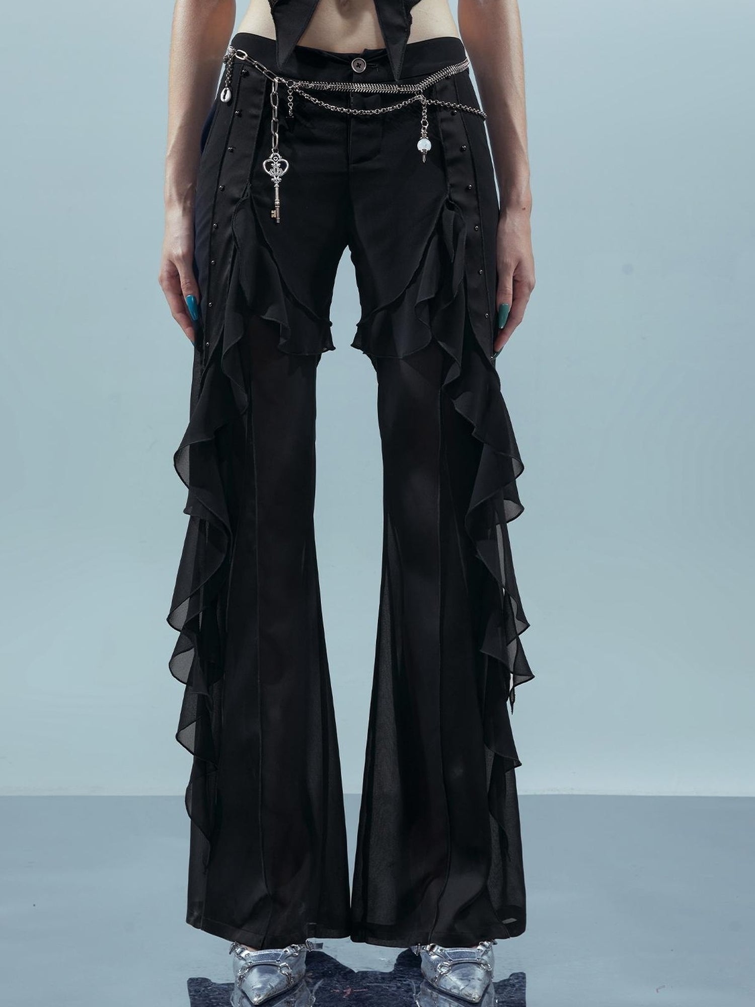 UpdateNN NORTH NODE Piscean Loom Ethereal Threads Flared Pants