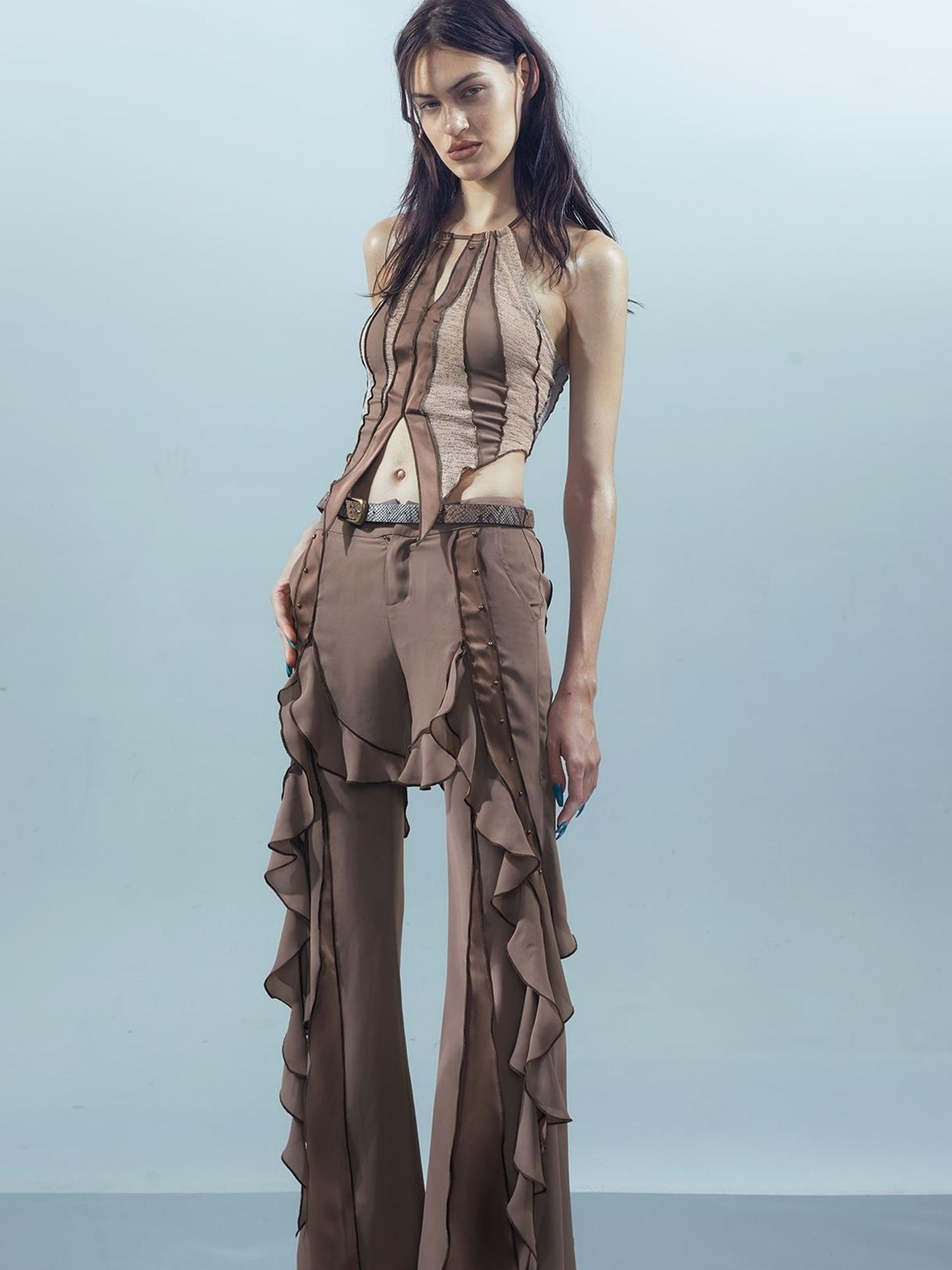 UpdateNN NORTH NODE Piscean Loom Ethereal Threads Flared Pants