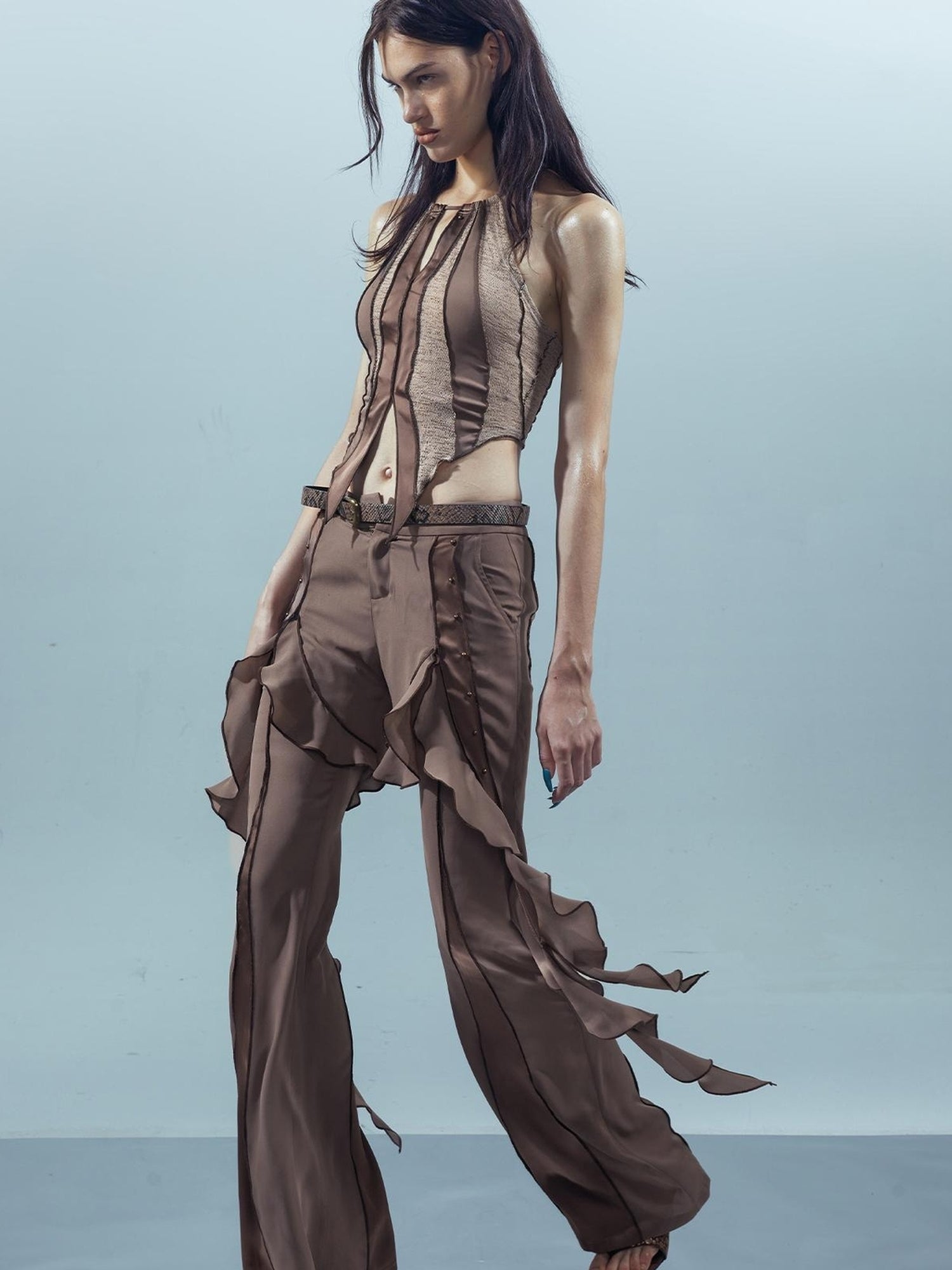 UpdateNN NORTH NODE Piscean Loom Ethereal Threads Flared Pants