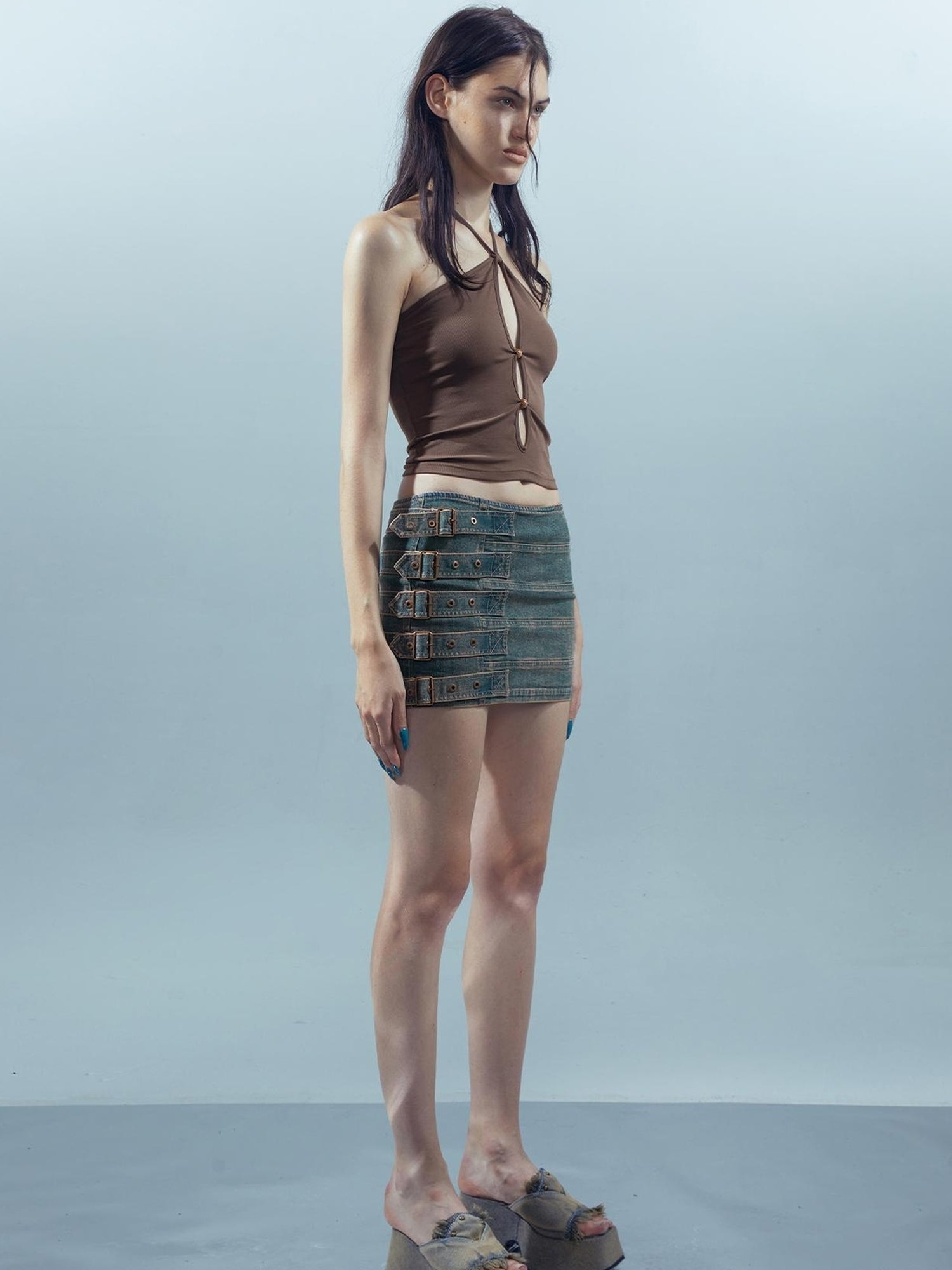 UpdateNN NORTH NODE Piscean Loom Ethereal Threads Mirage Cross Strap Camisole