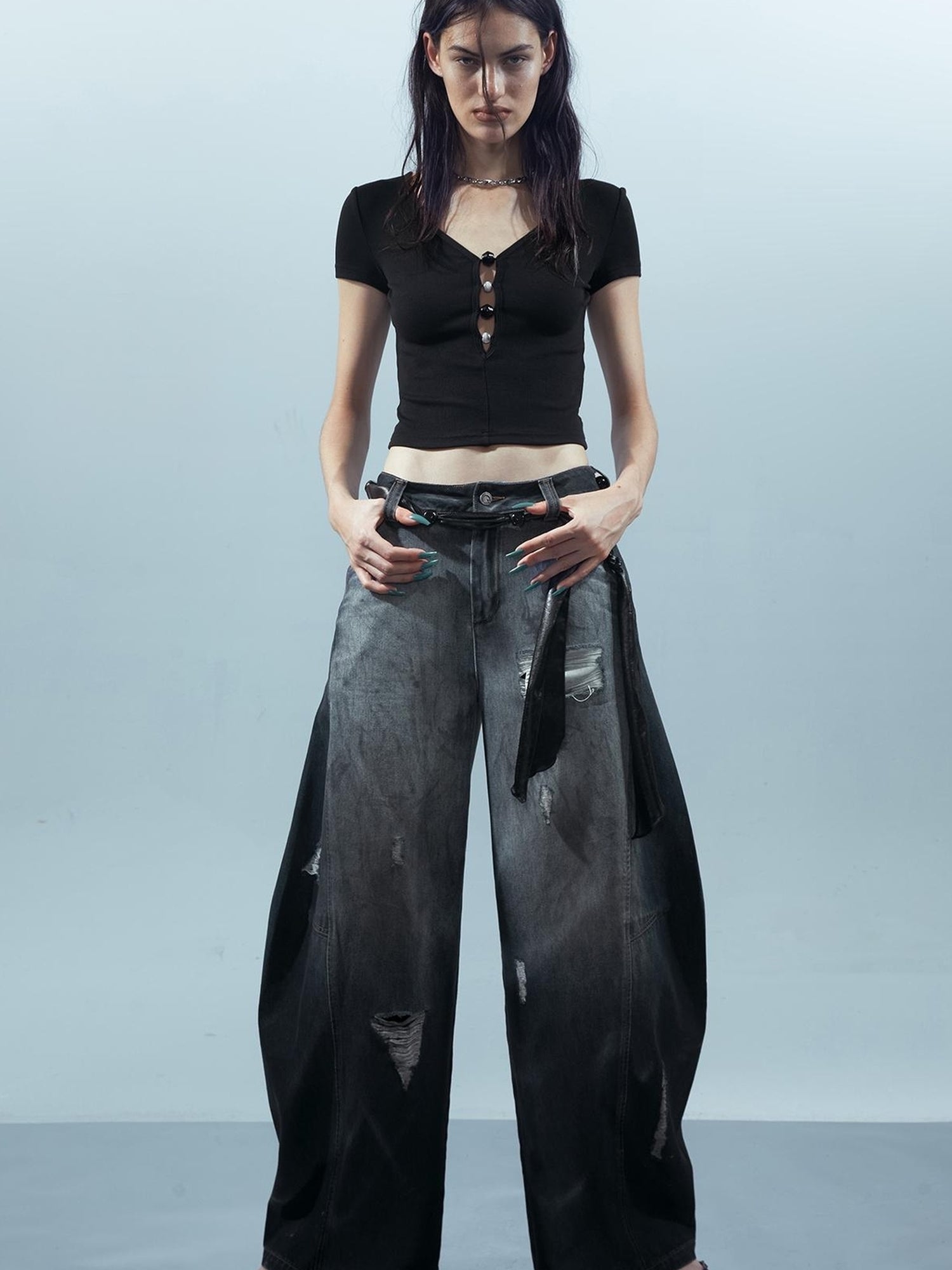 UpdateNN NORTH NODE Piscean Loom Ethereal Threads Tapered Jeans