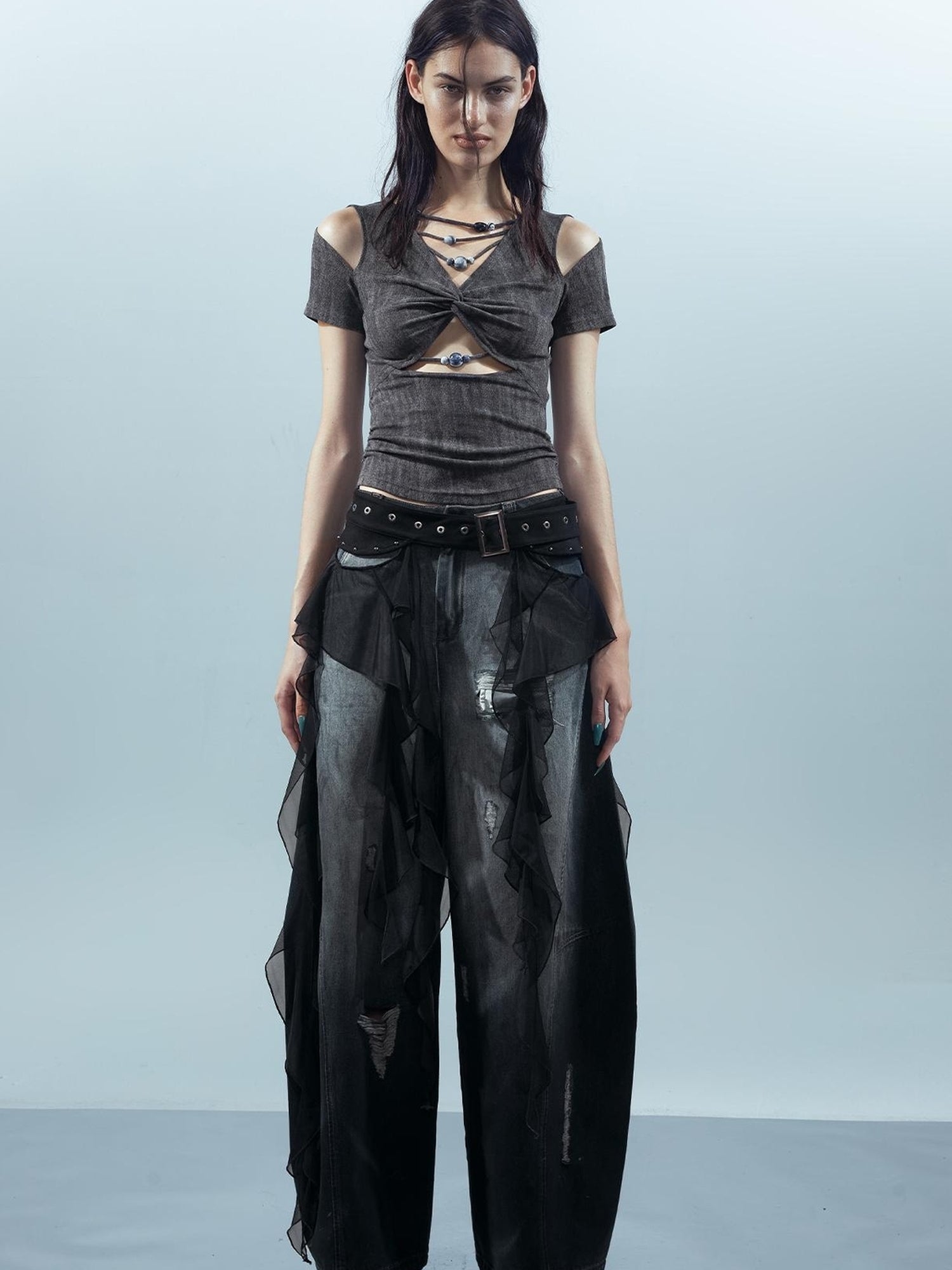 UpdateNN NORTH NODE Piscean Loom Ethereal Threads Tapered Jeans
