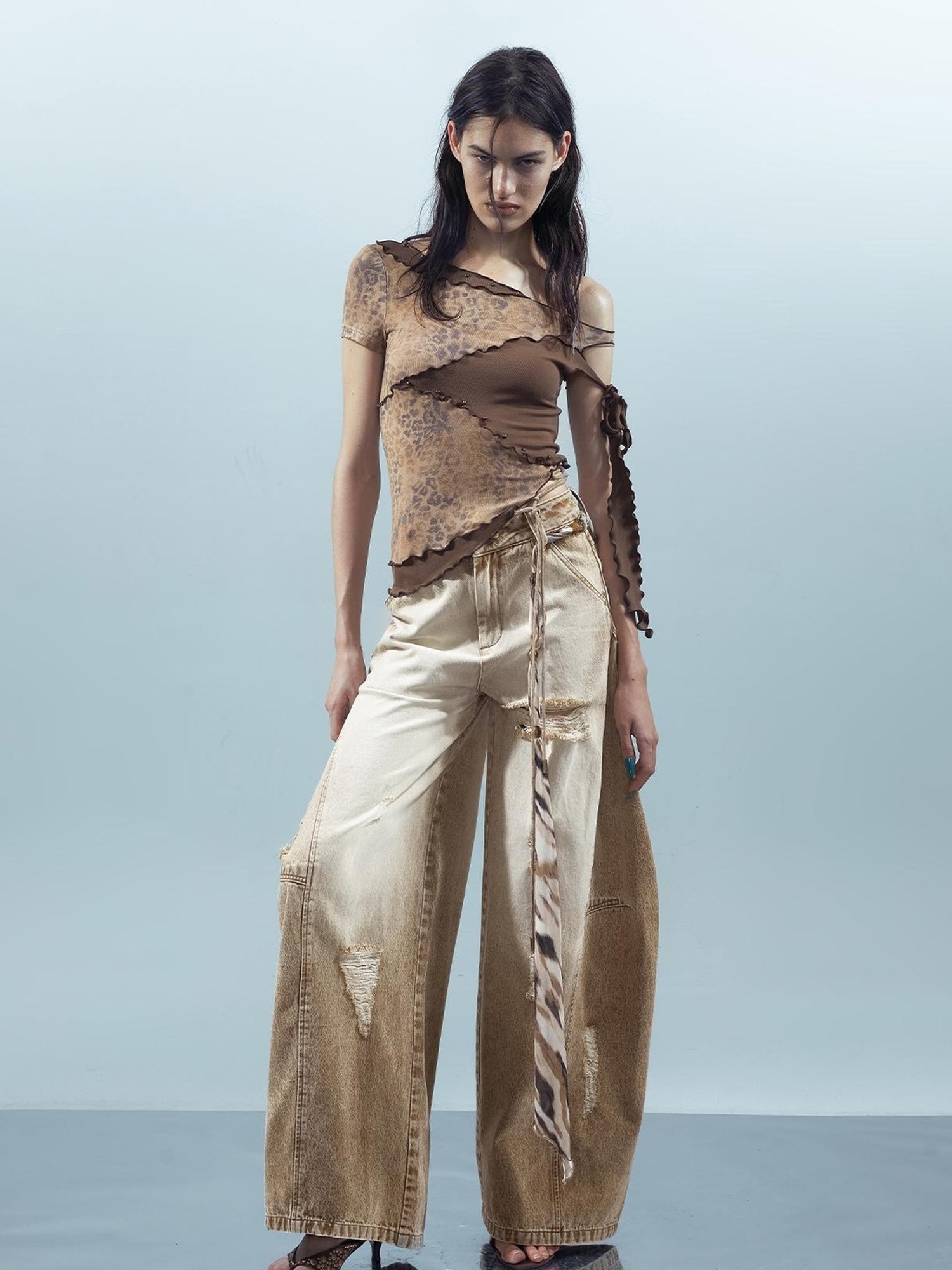 UpdateNN NORTH NODE Piscean Loom Ethereal Threads Tapered Jeans
