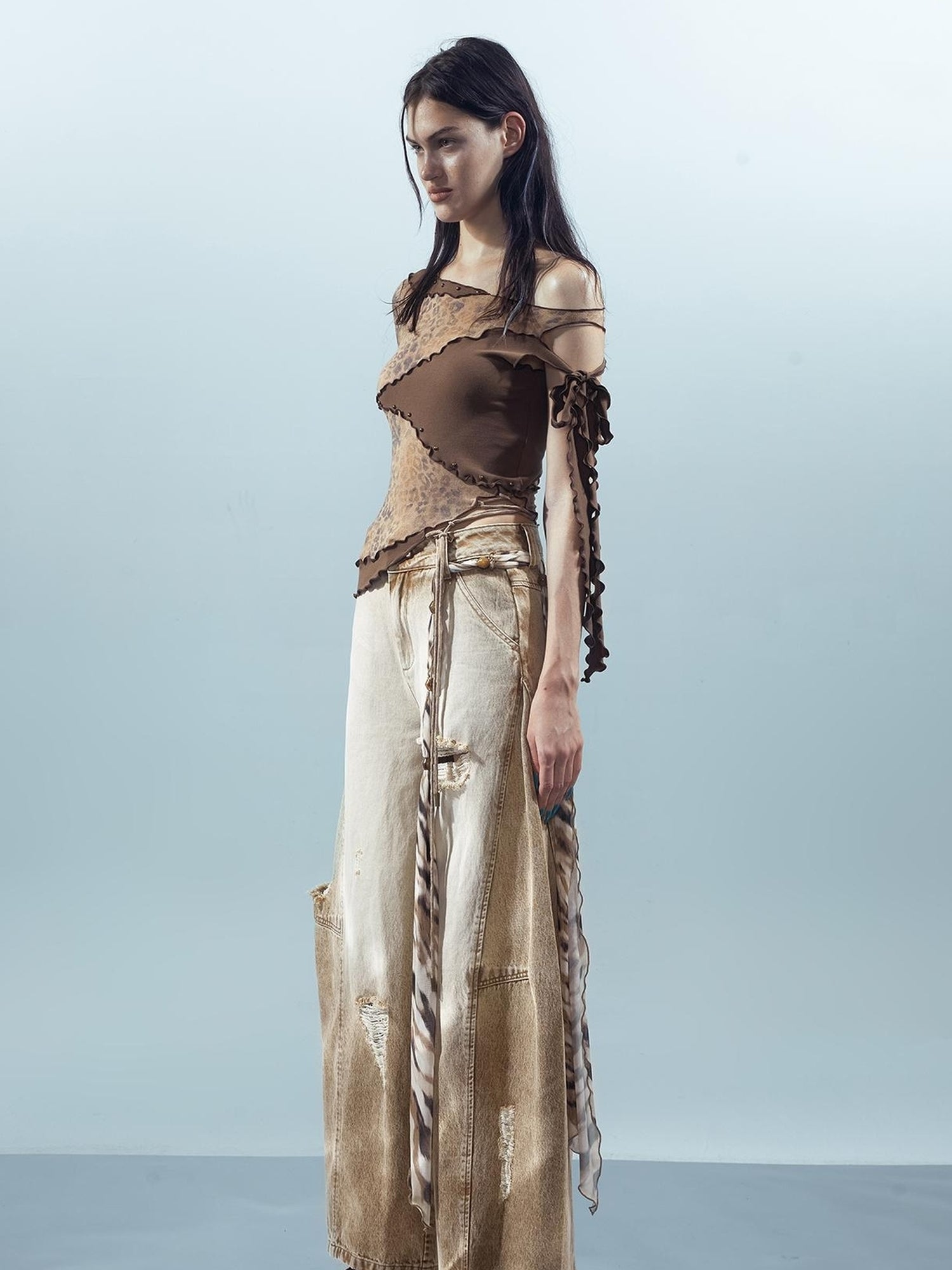 UpdateNN NORTH NODE Piscean Loom Ethereal Threads Tapered Jeans