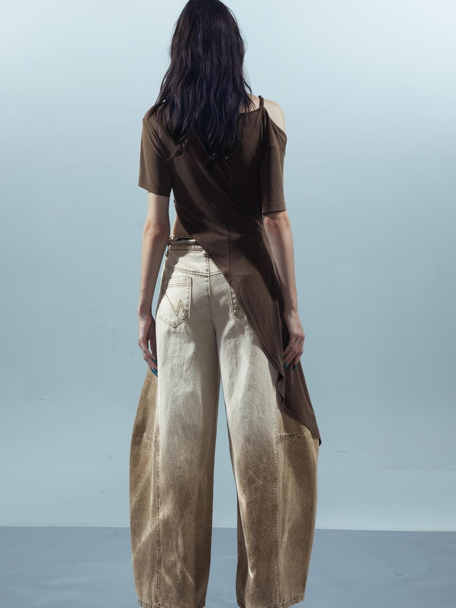 UpdateNN NORTH NODE Piscean Odyssey Off Shoulder Tee With Detachable Scarf