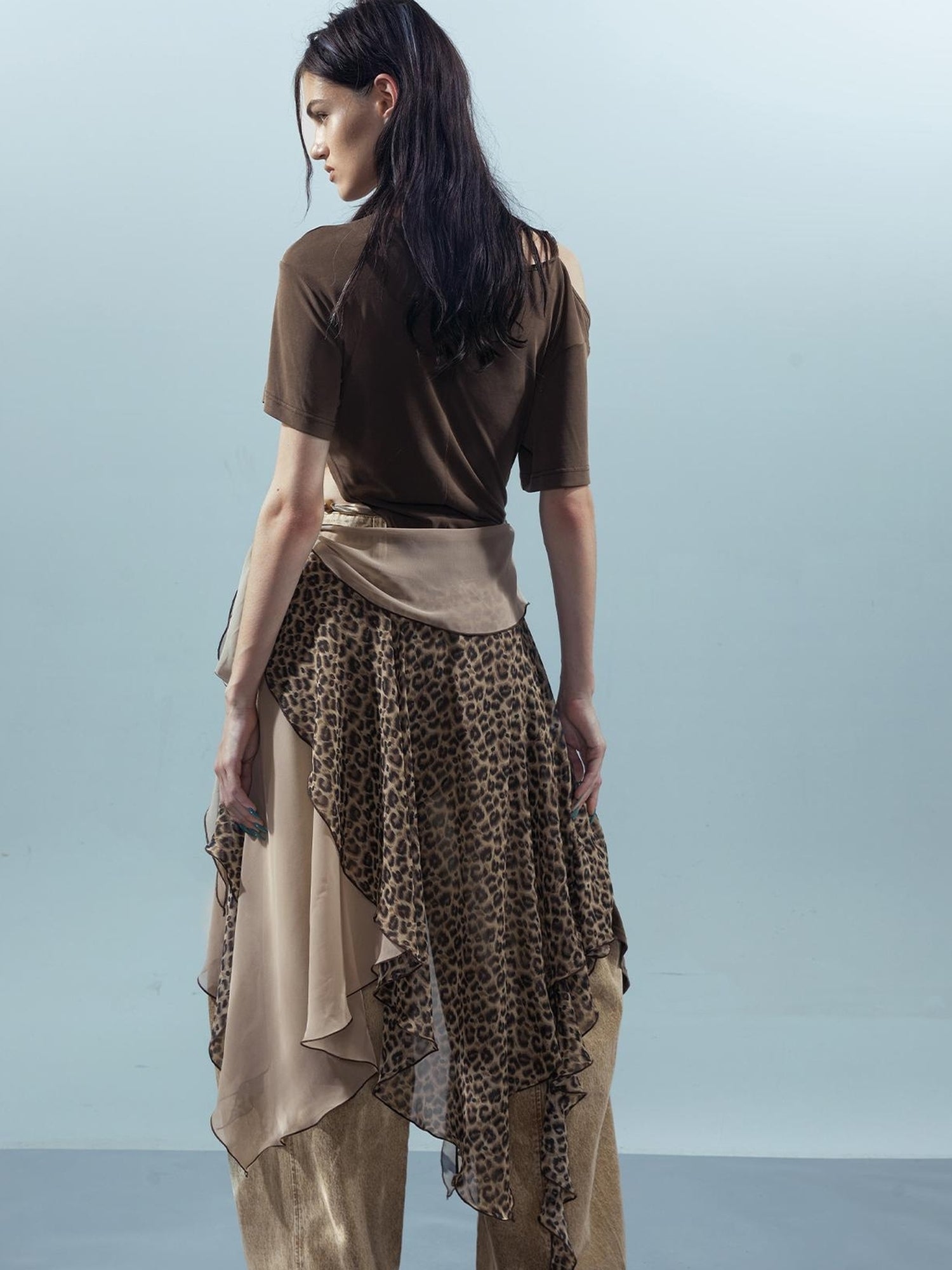 UpdateNN NORTH NODE Piscean Odyssey Off Shoulder Tee With Detachable Scarf