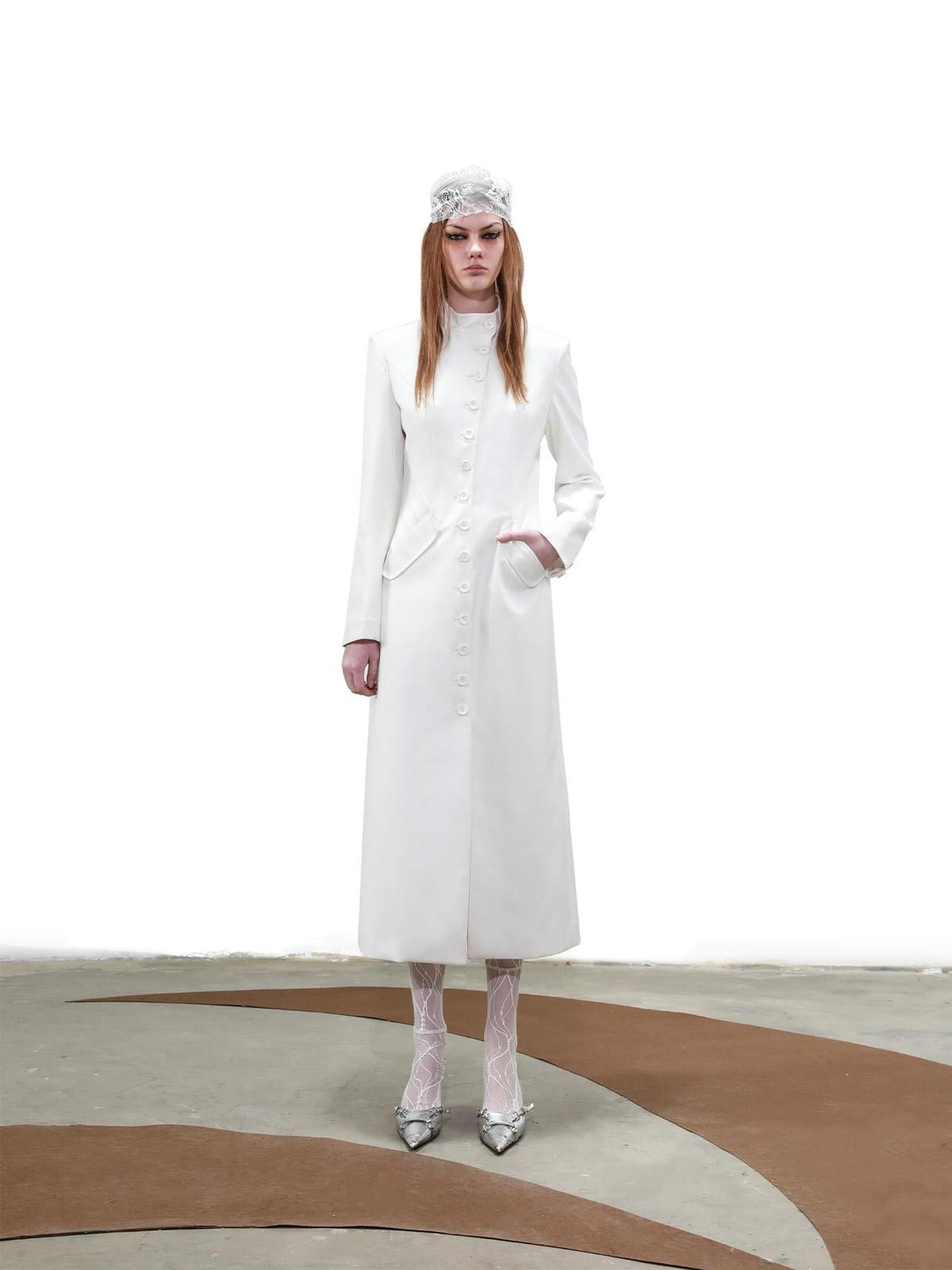 UpdateNN NORTH NODE Planetary Procession Long Trench Coat with Buttons