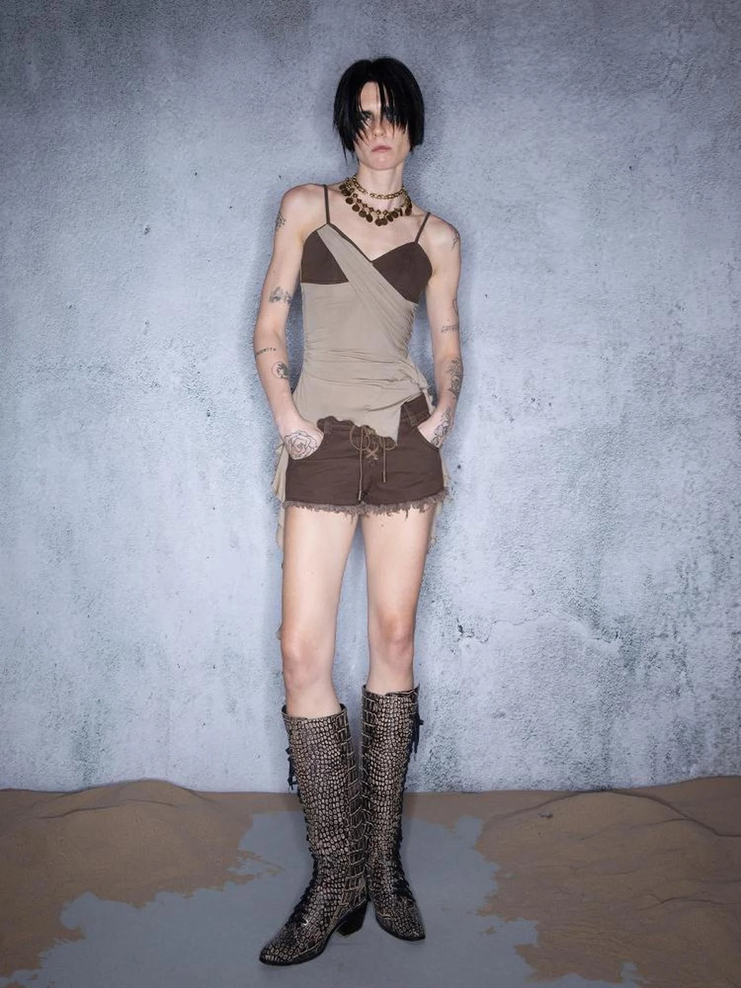 Ragged Modal Slip Top