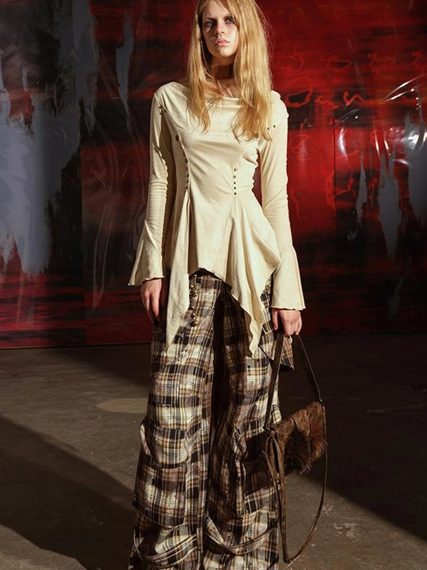 Ruffled Off Shoulder Sweatshirt