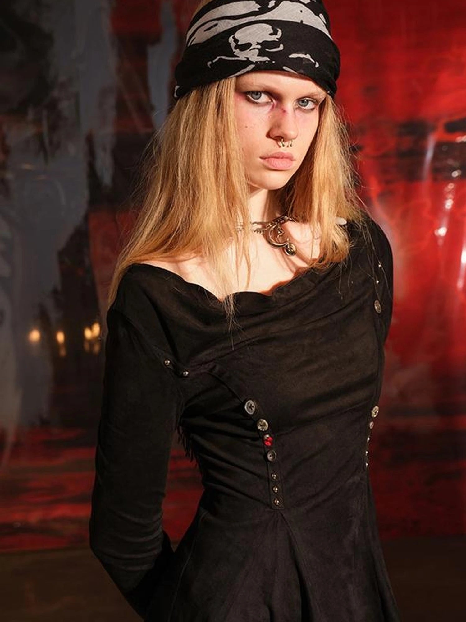 Ruffled Off Shoulder Sweatshirt