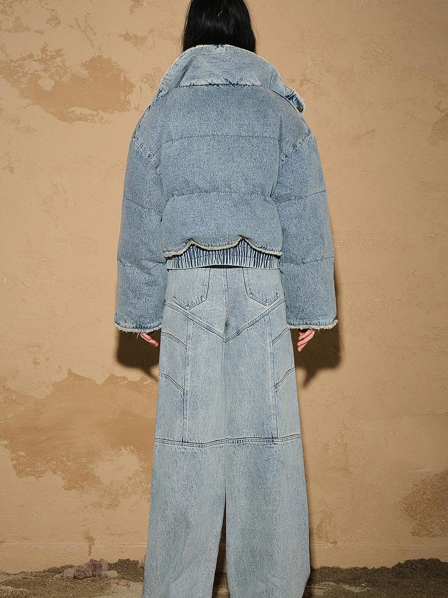 UpdateNN NORTH NODE Snowwash Flared Jeans With Astro Design