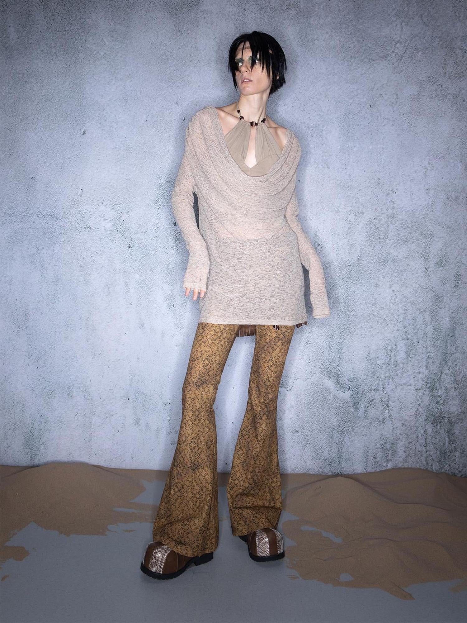UpdateNN NORTH NODE Song Of Sand Multi Way Sheer Draped T-shirt