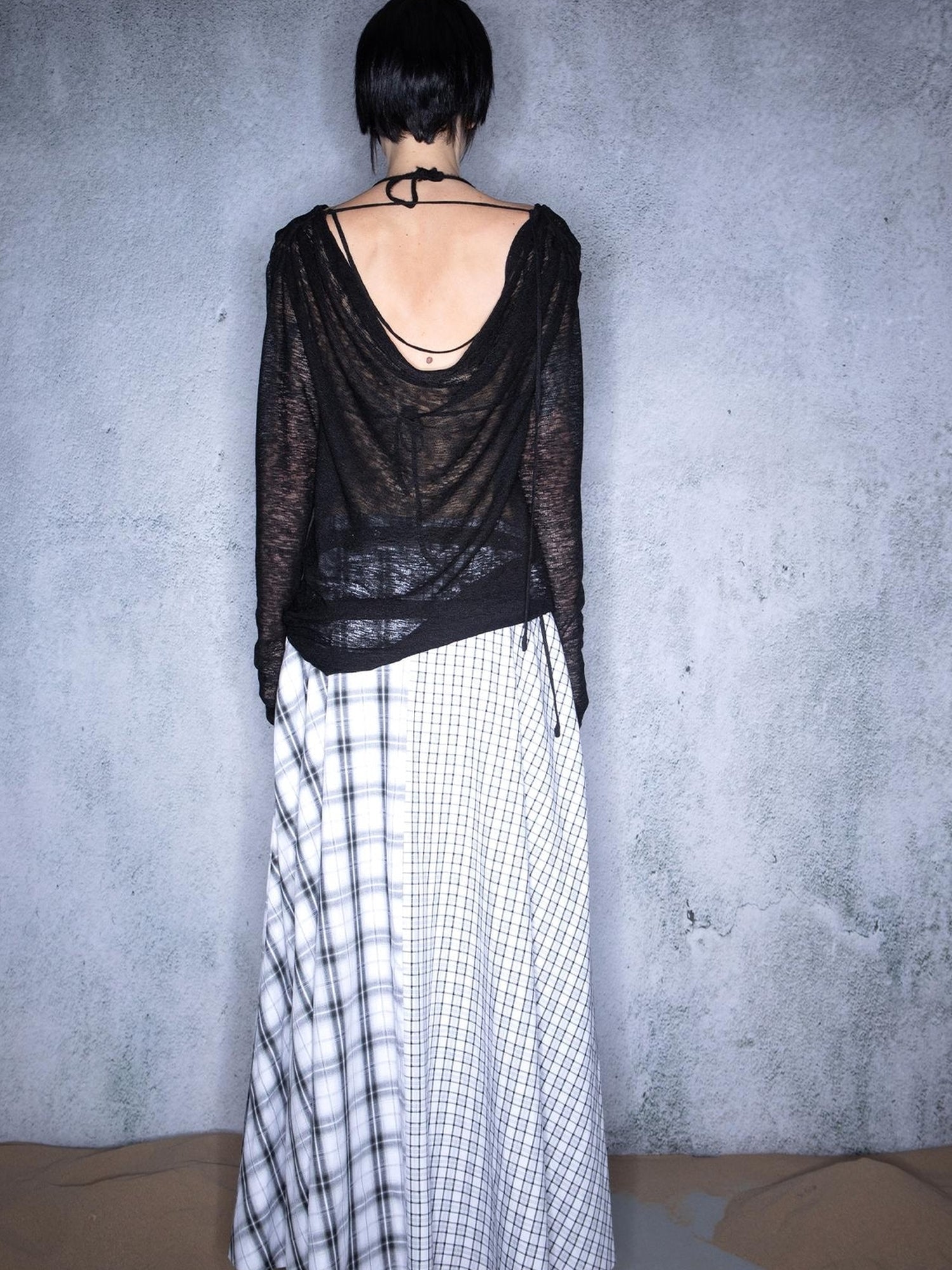 UpdateNN NORTH NODE Song Of Sand Multi Way Sheer Draped T-shirt