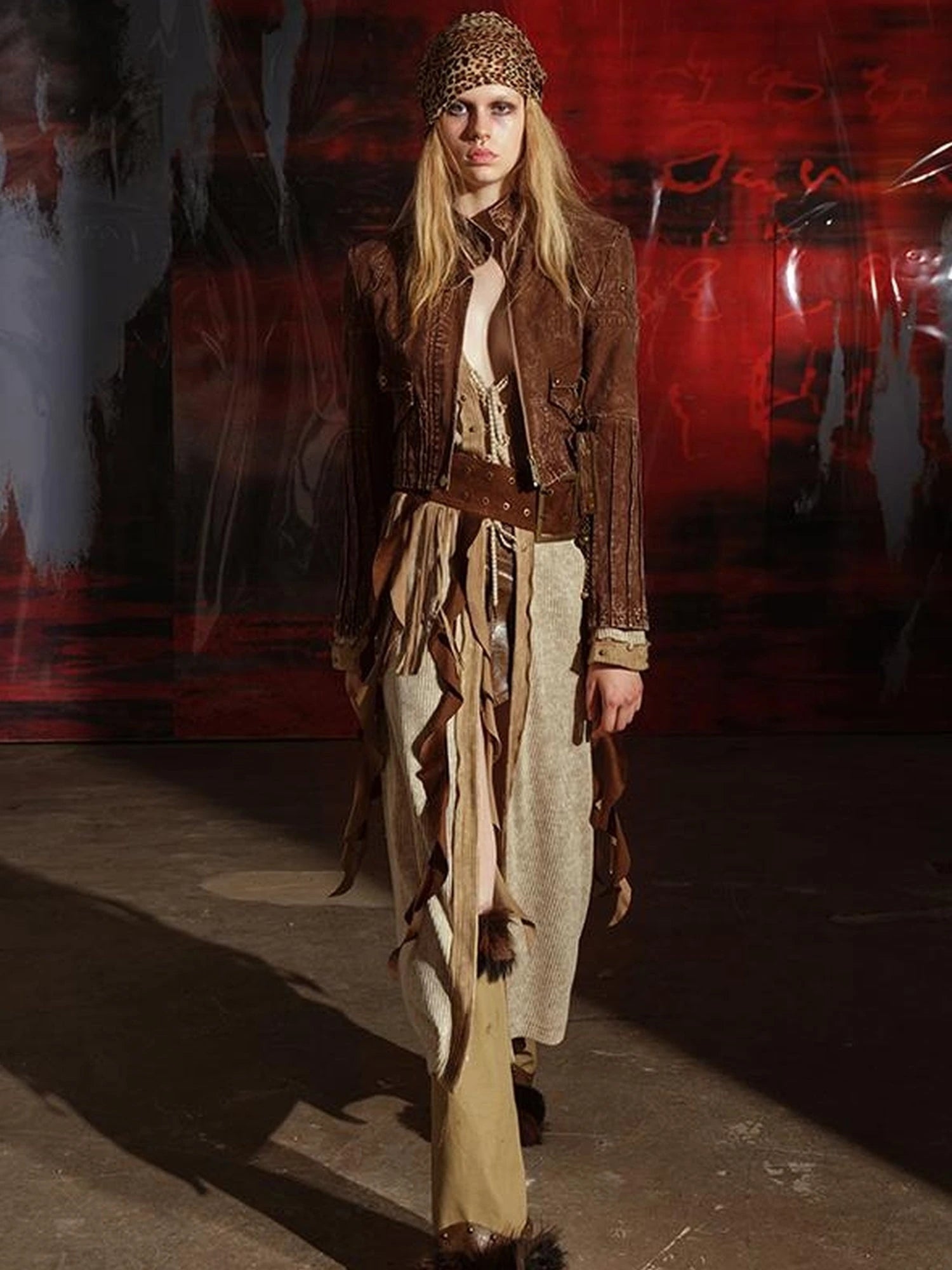 Soul Dance Fringed Suede Waist Belt