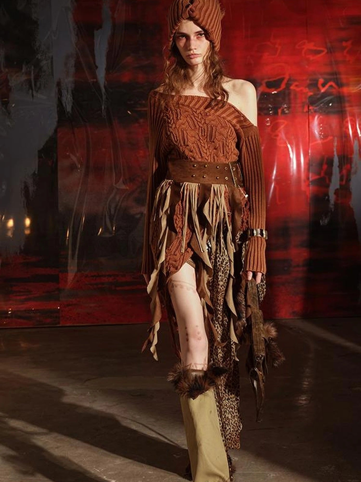 Soul Dance Fringed Suede Waist Belt