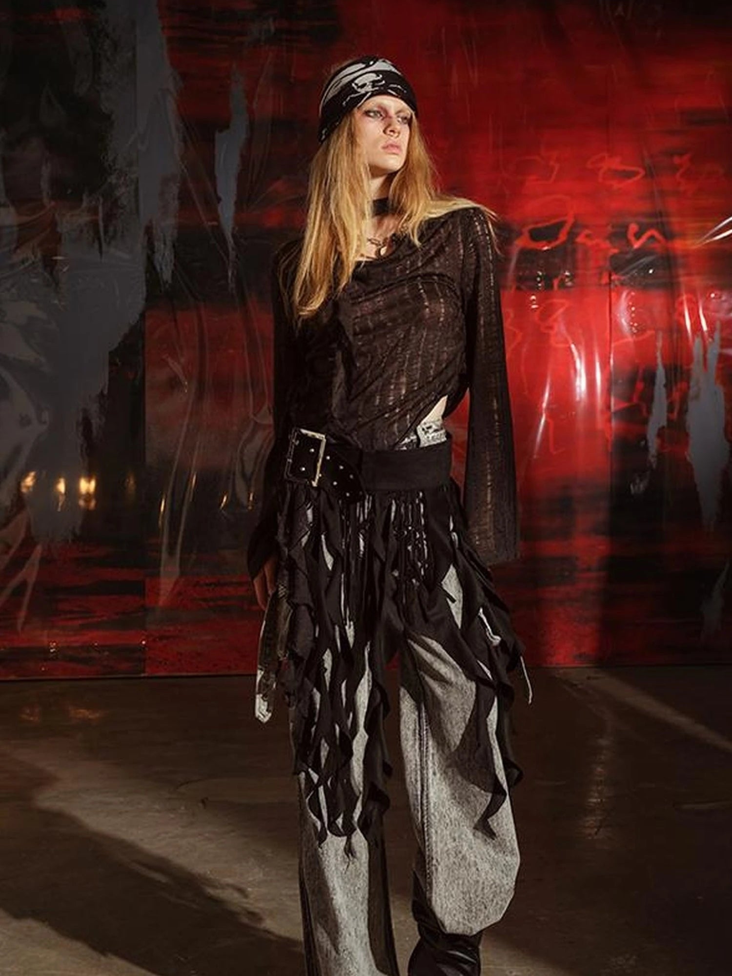 Soul Dance Fringed Suede Waist Belt