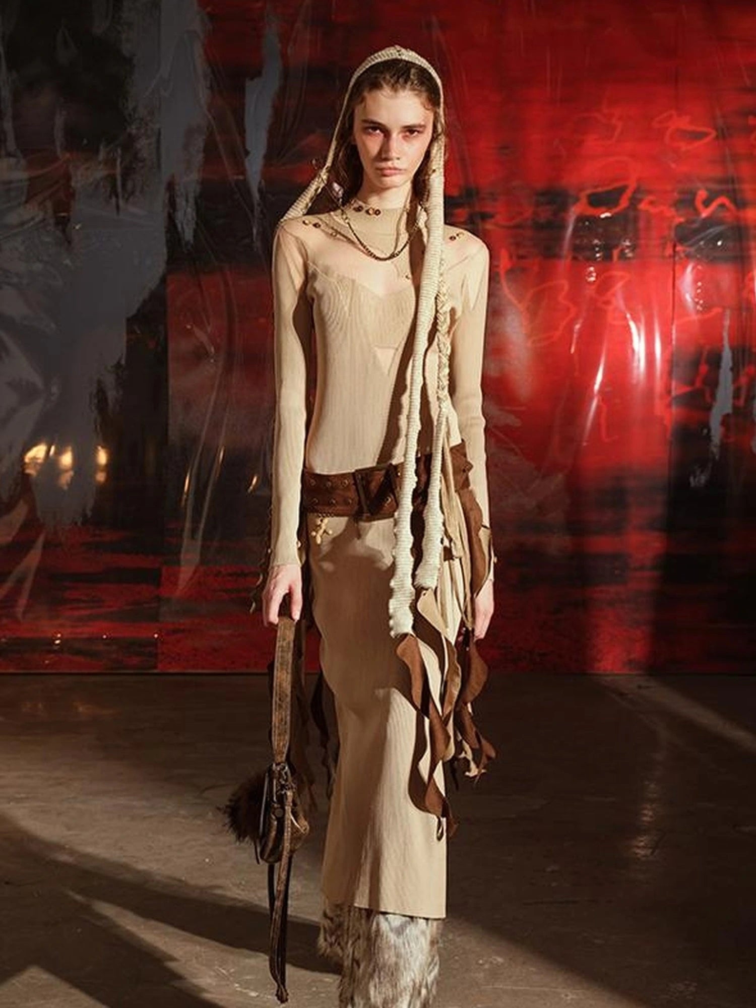 Soul Dance Fringed Suede Waist Belt