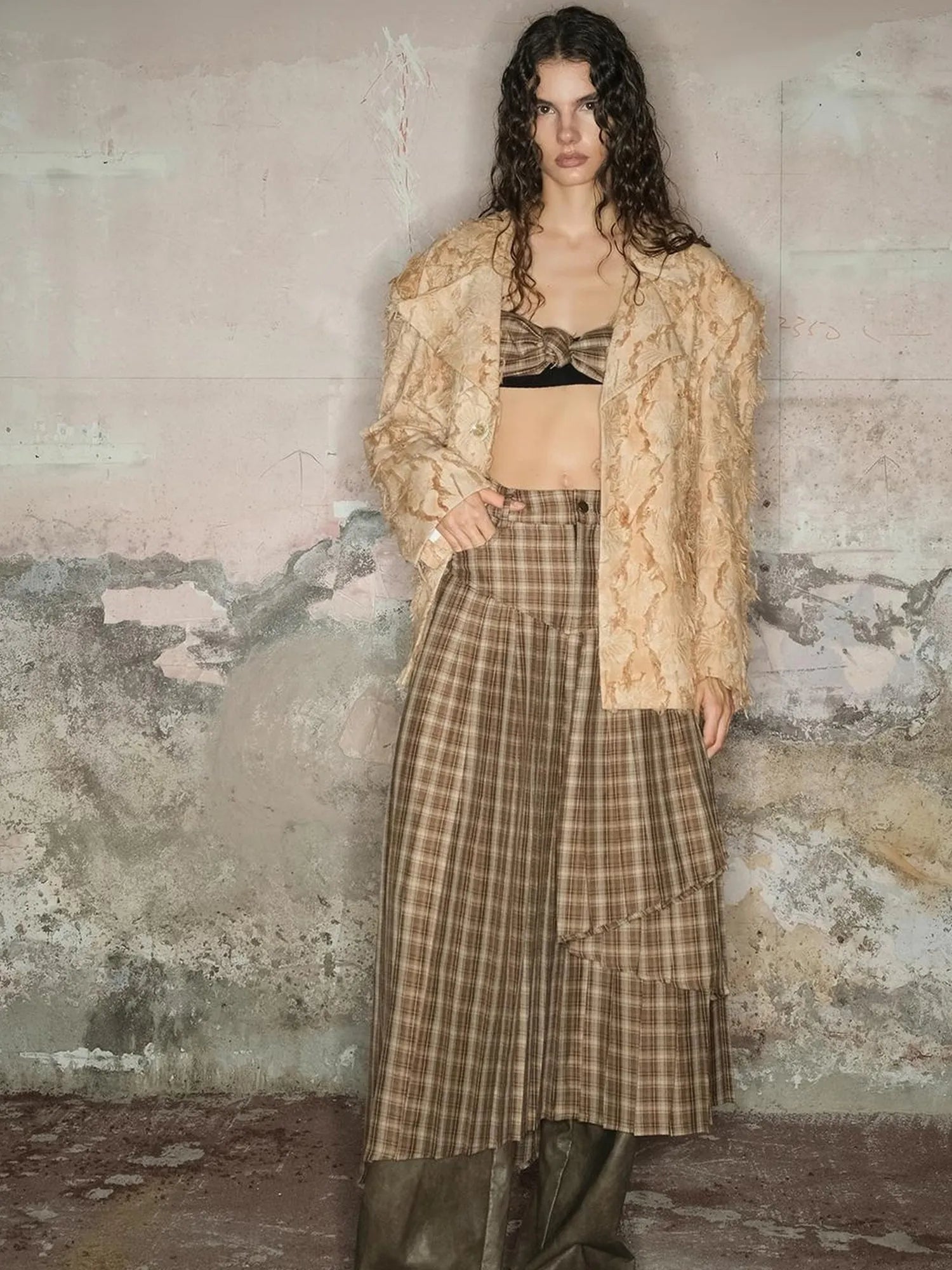 Tailored Cotton Linen Insulated Blazer