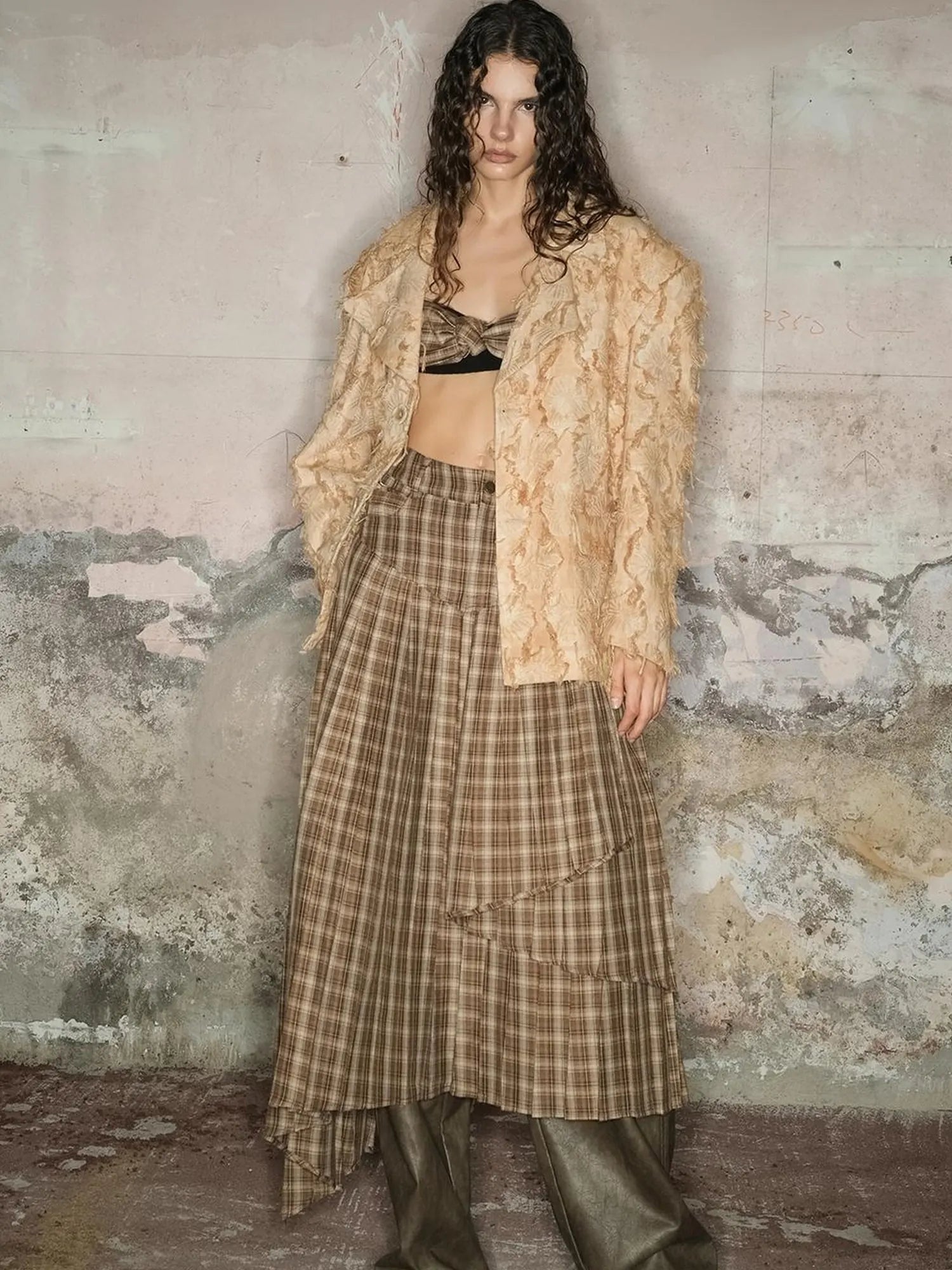 Tailored Cotton Linen Insulated Blazer