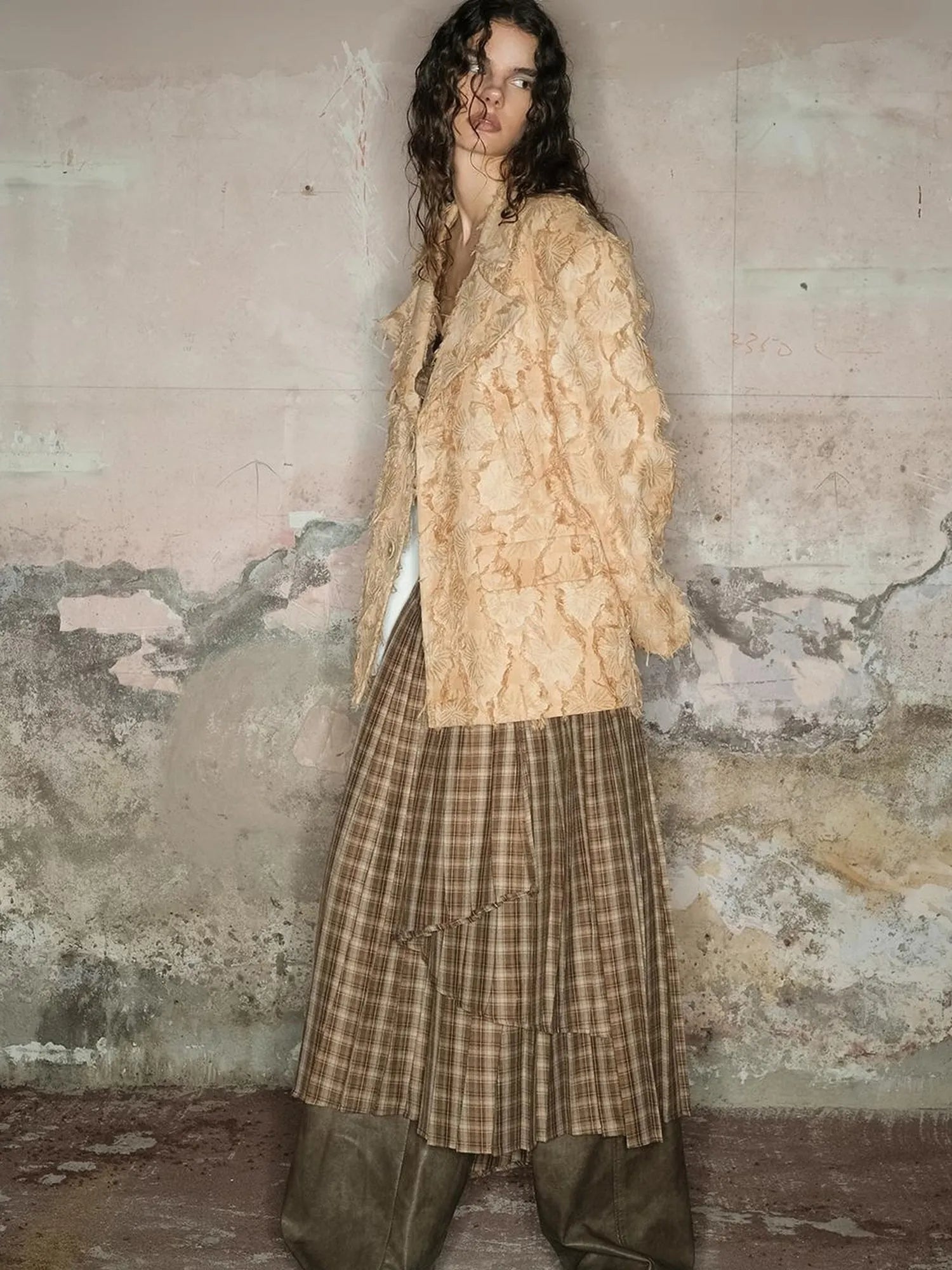 Tailored Cotton Linen Insulated Blazer