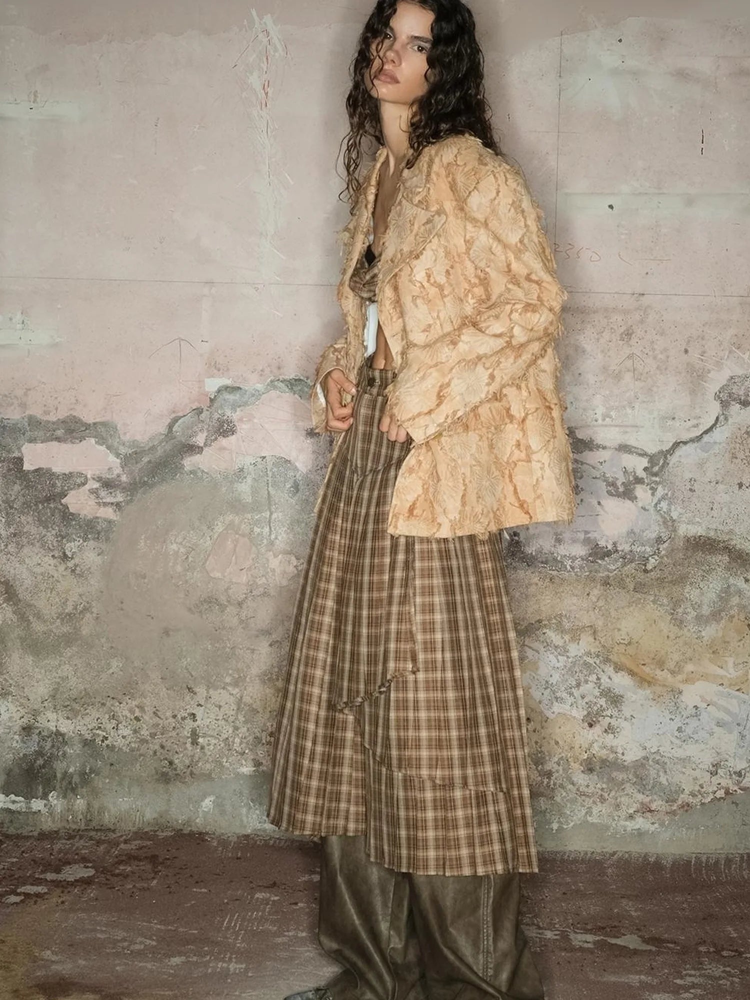 Tailored Cotton Linen Insulated Blazer