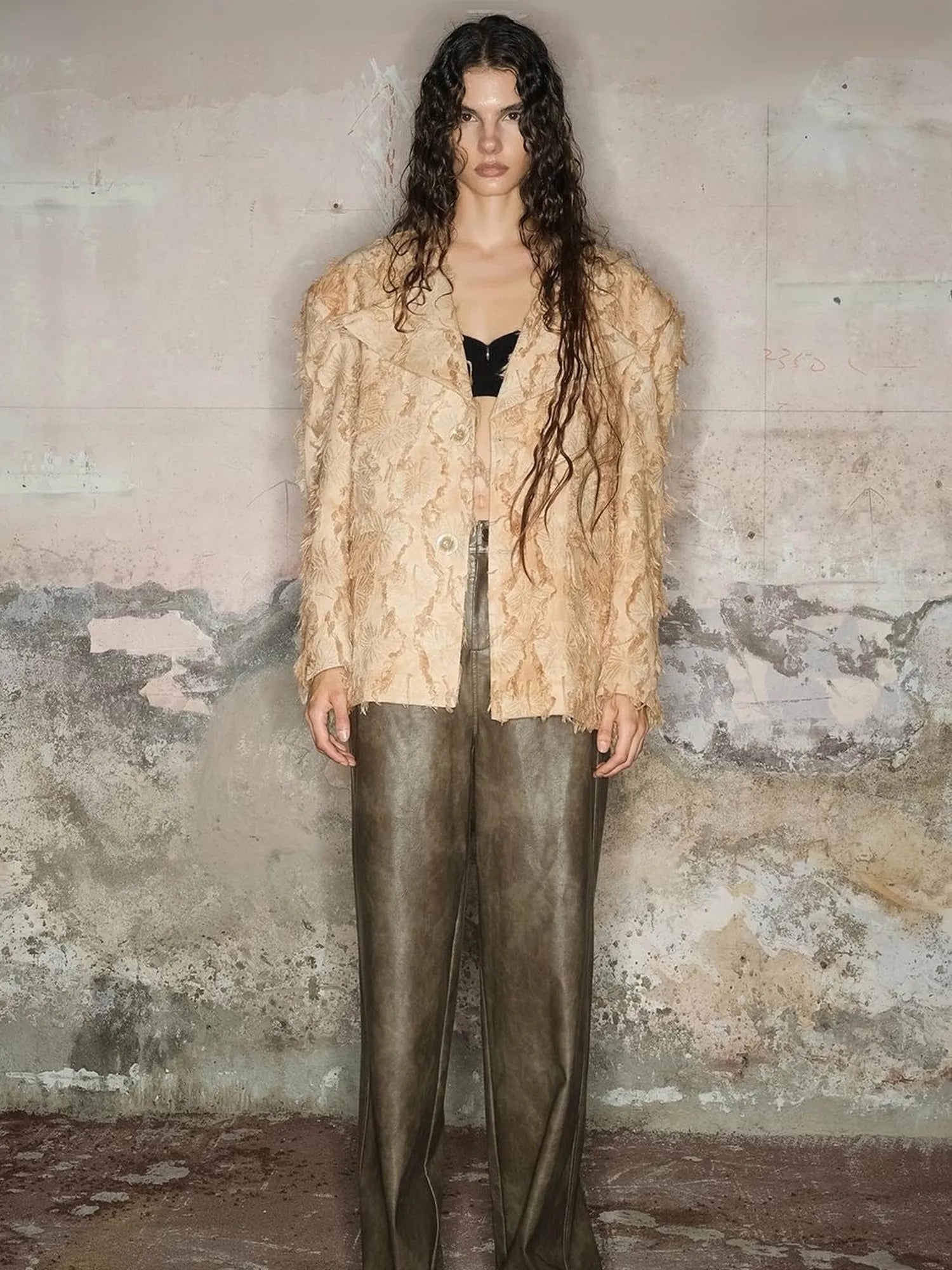 Tailored Cotton Linen Insulated Blazer