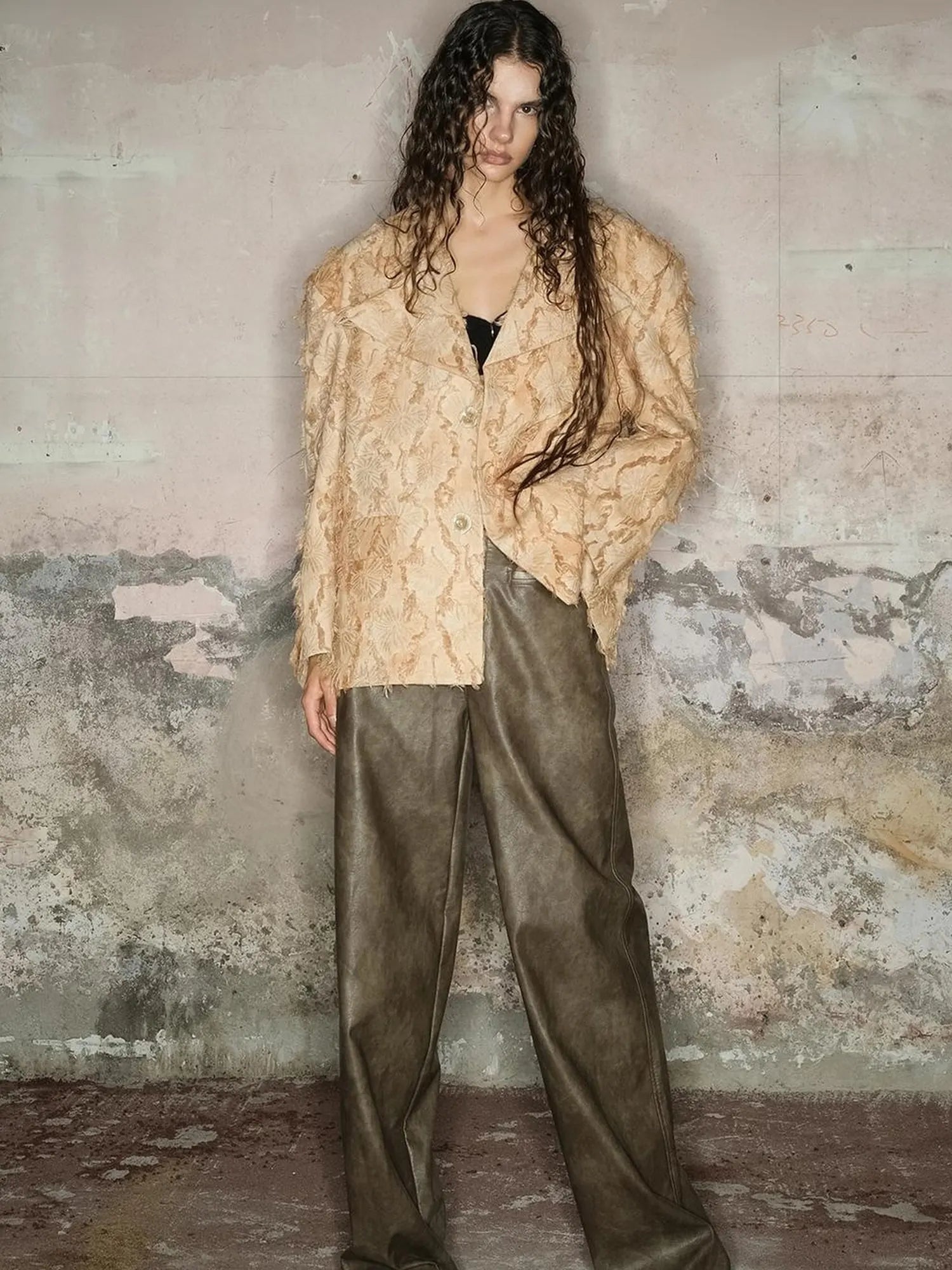 Tailored Cotton Linen Insulated Blazer