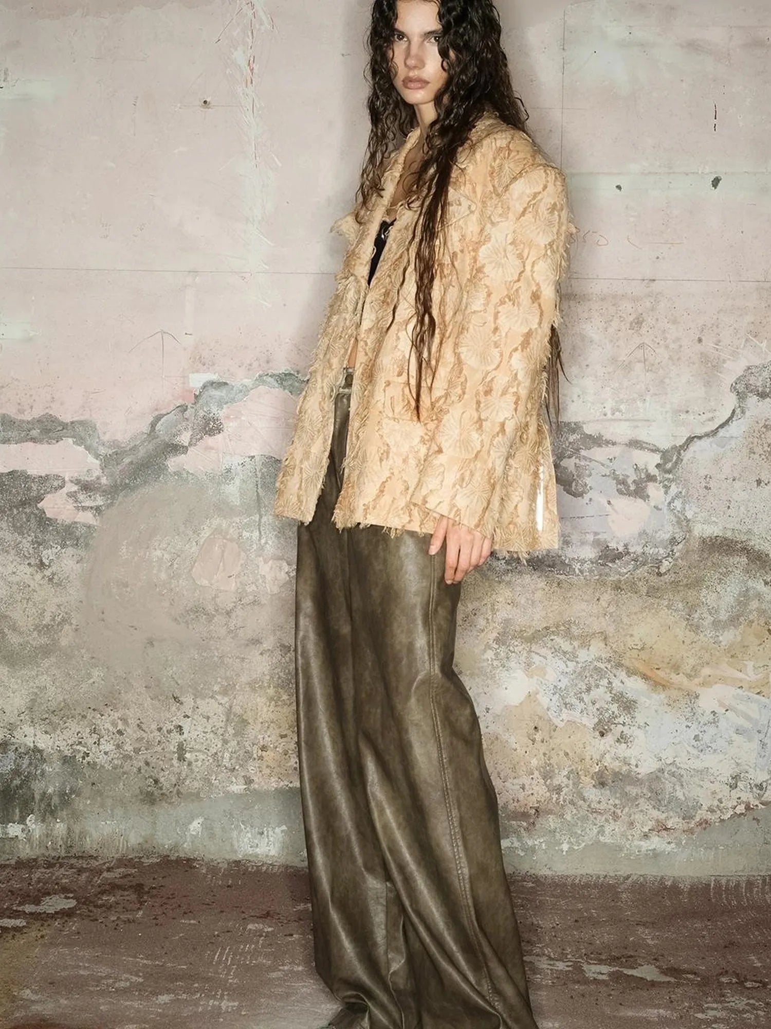 Tailored Cotton Linen Insulated Blazer