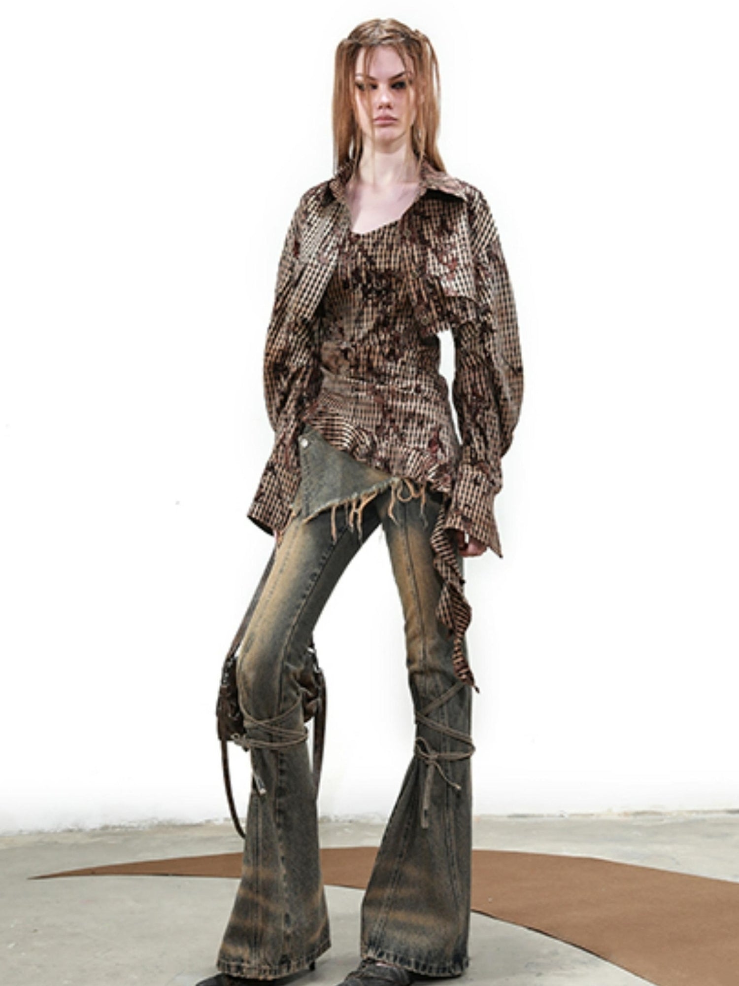 UpdateNN NORTH NODE Textured Plaid Shirt