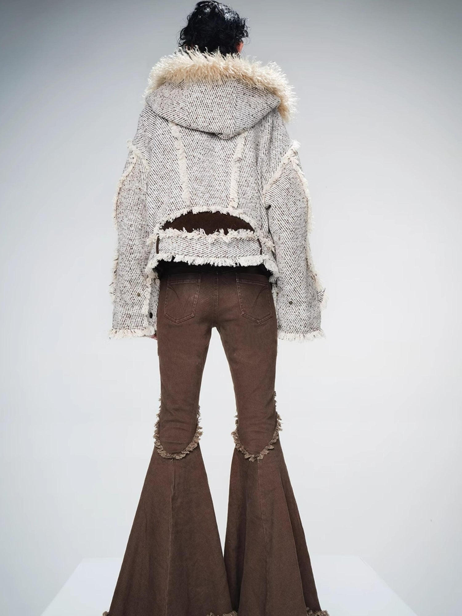 UpdateNN NORTH NODE Textured Wool Quilted Short Coat