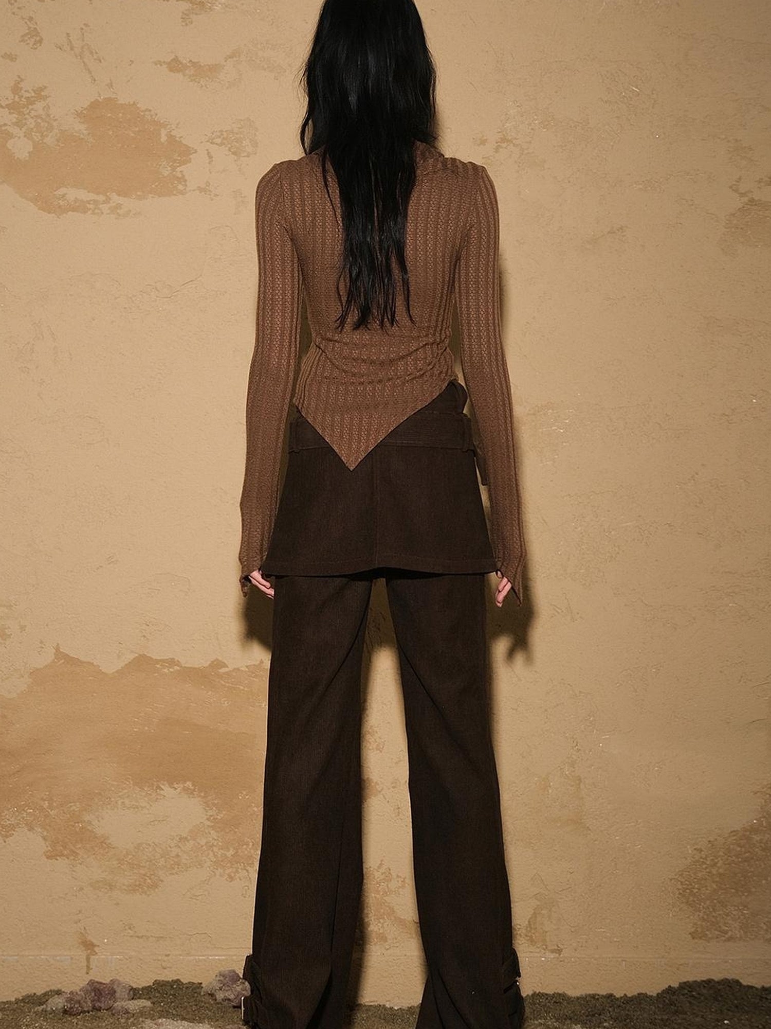 UpdateNN NORTH NODE Two Piece Convertible Corduroy Skirt Pants with Detachable Belt